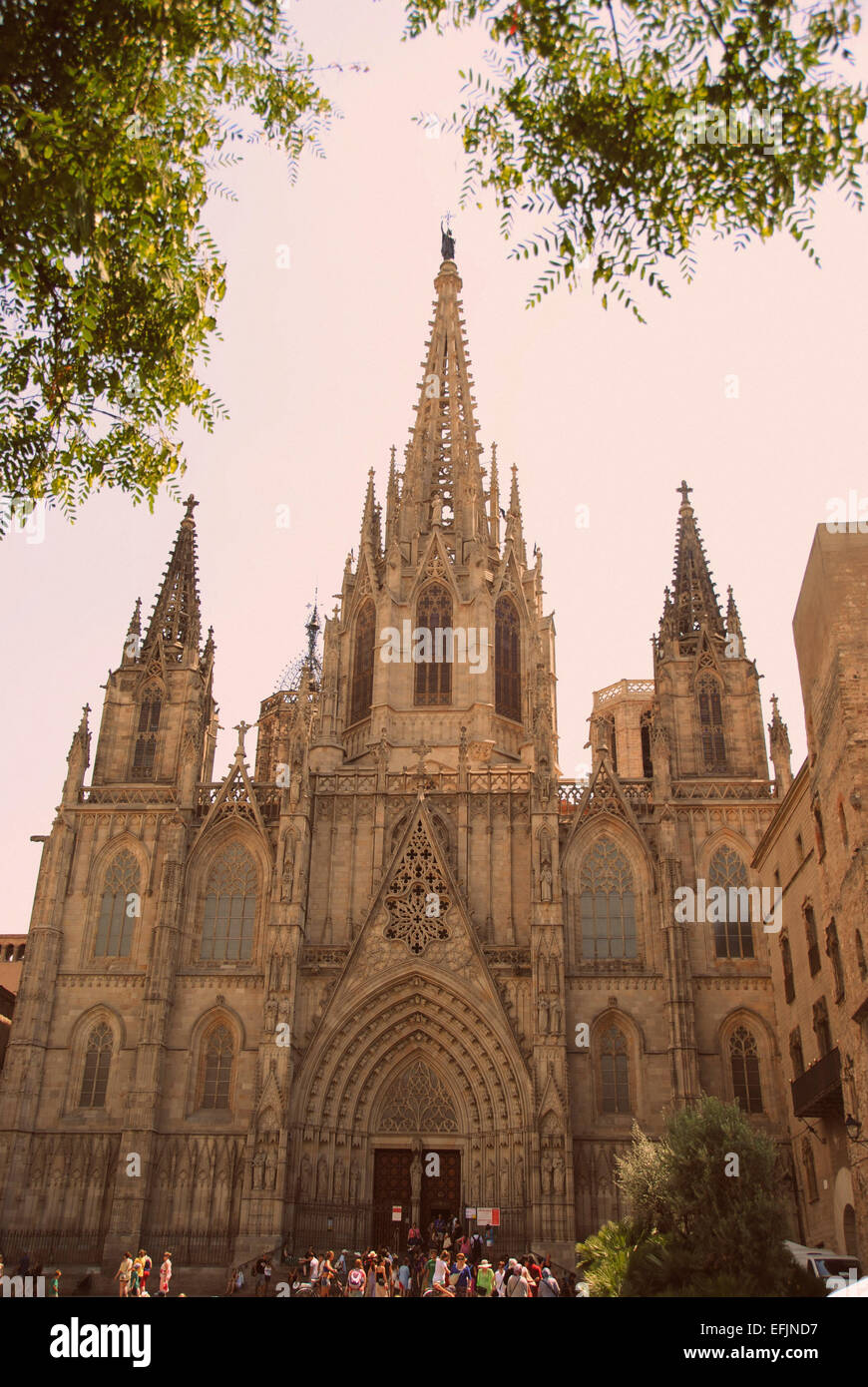 Catedral de Barcelona - Barcelona Kathedrale Stockfoto