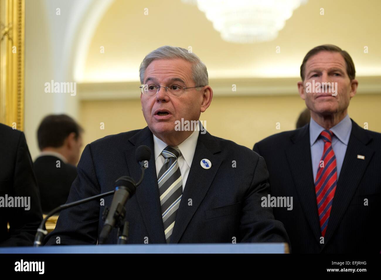 US demokratische Senator Bob Menendez enthüllt die große Kapazität ...