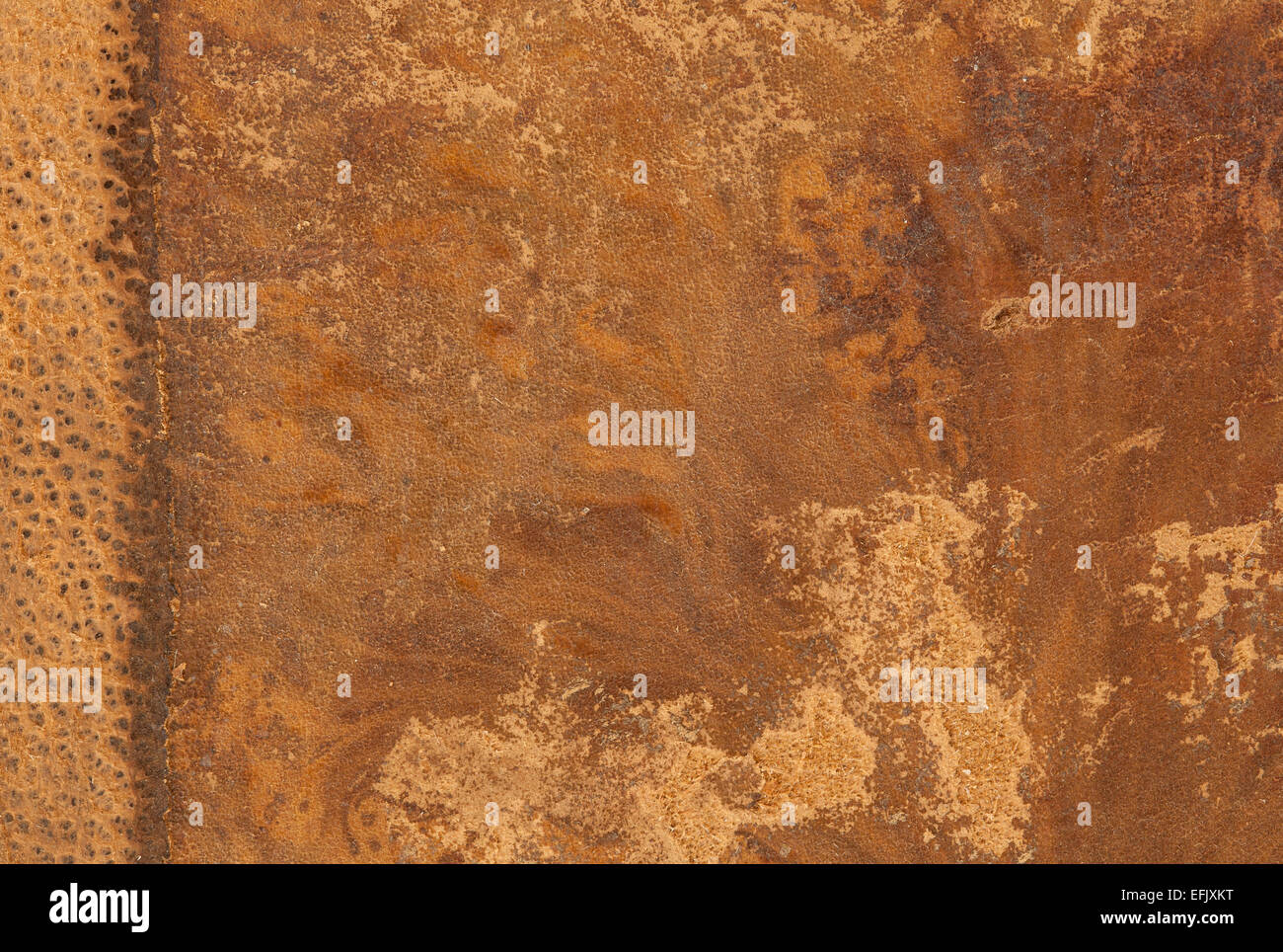 Braun Tan Leather Book Cover Textur Hintergrund Stockfoto