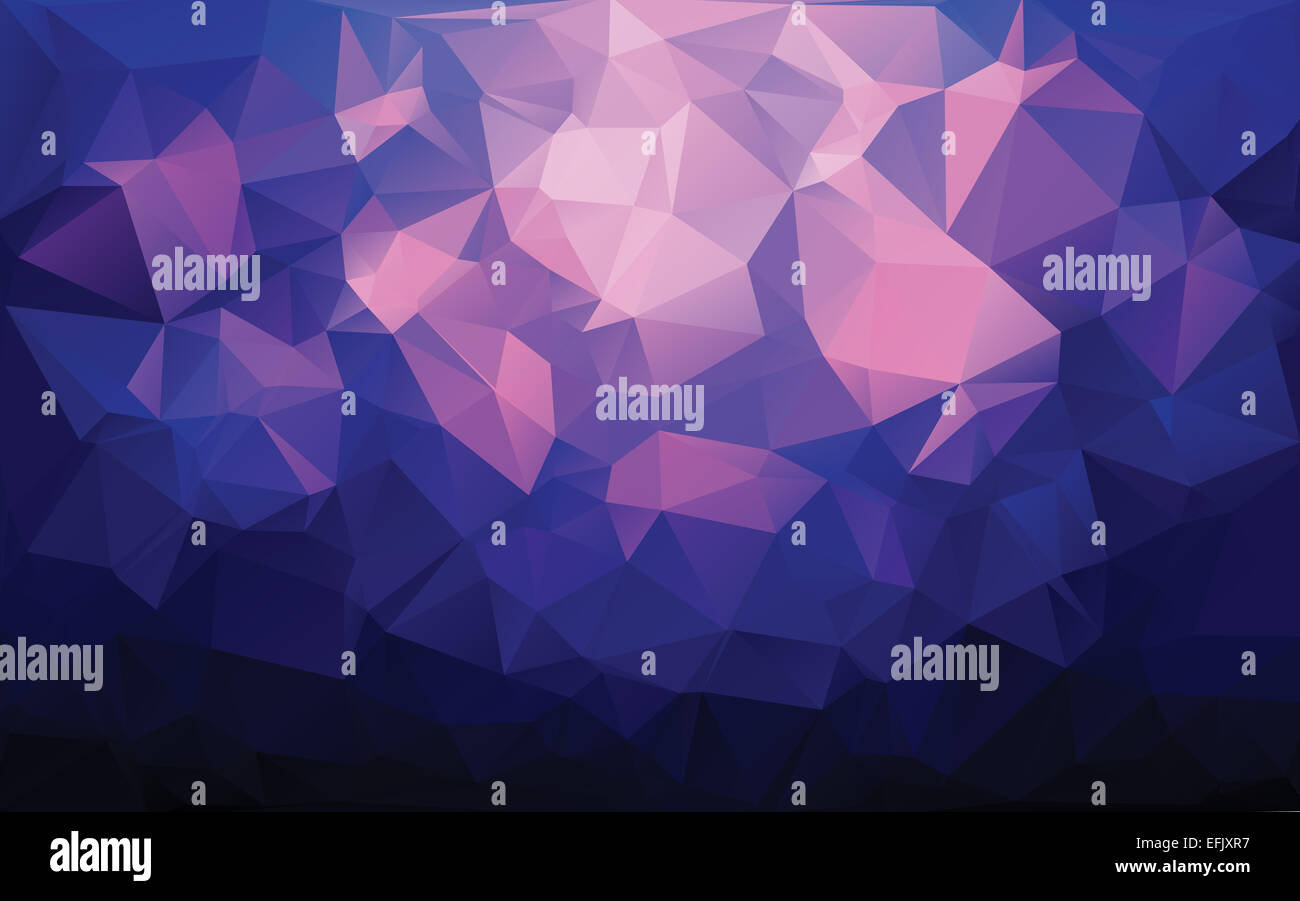 Abstrakte geometrische Polygon Muster mit parametrischen Dreiecksform Stockfoto