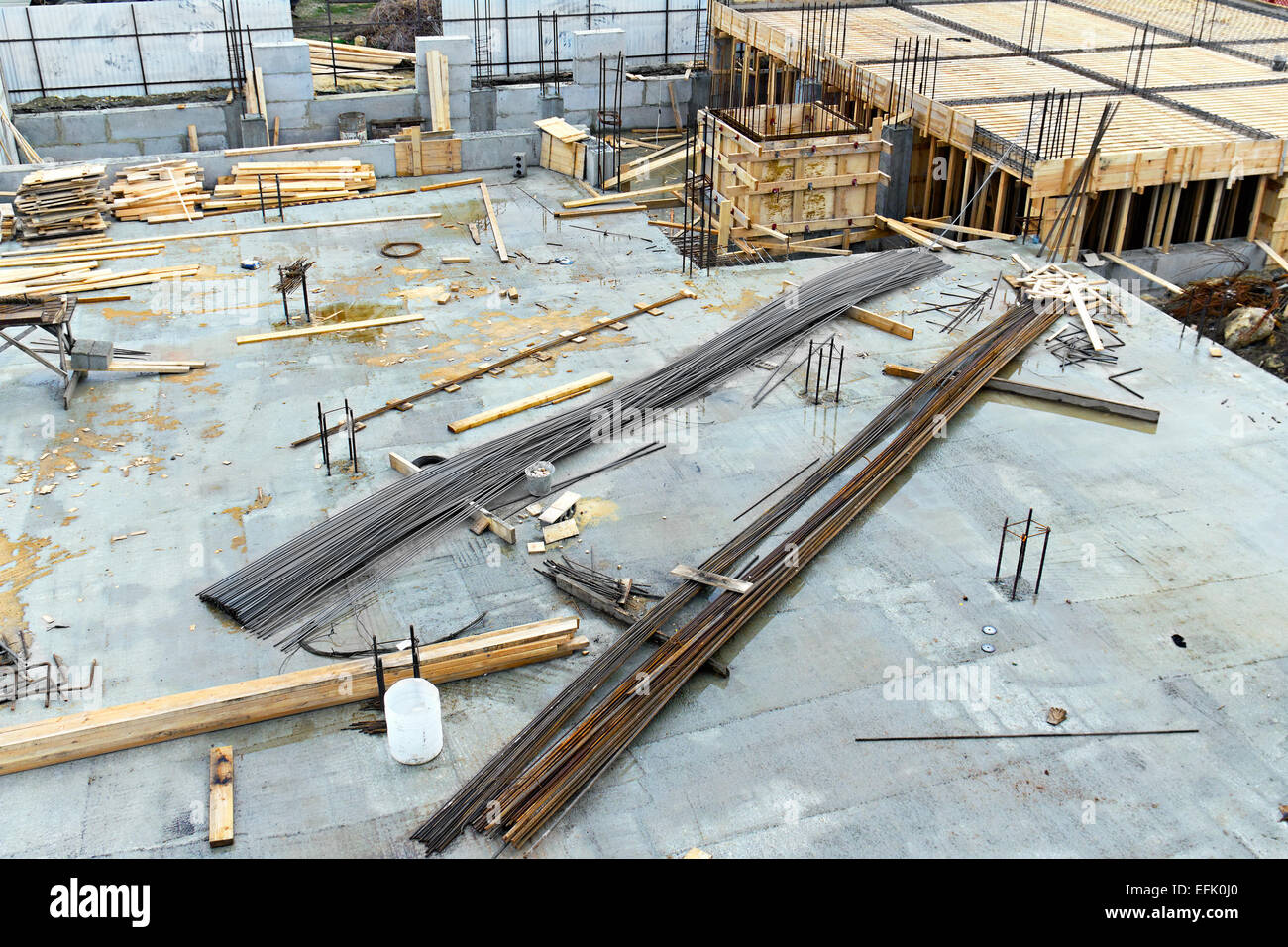 Imagebildung eines neuen Wohnhauses Stockfoto