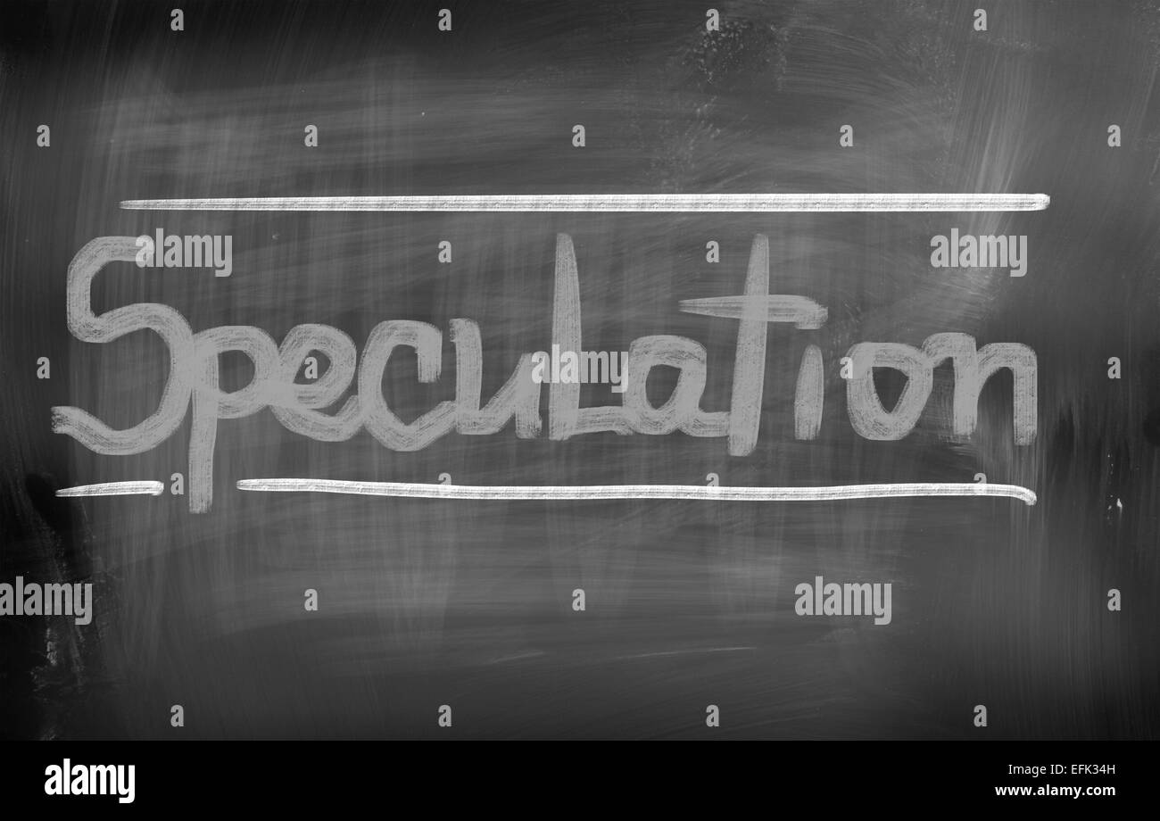 Spekulationen-Konzept Stockfoto