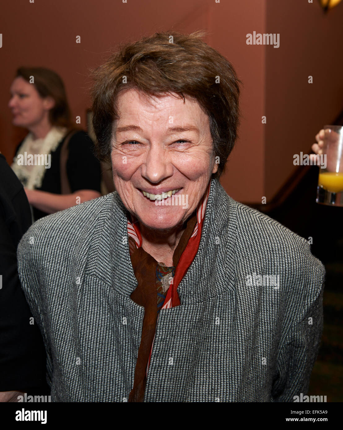 Bridget Riley - Streifen Artist of the Year bei den Oldie des Jahres 2015 Stockfoto