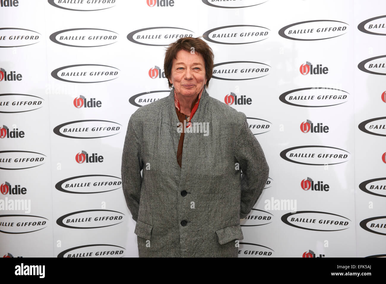 Bridget Riley - Streifen Artist of the Year bei den Oldie des Jahres 2015 Stockfoto