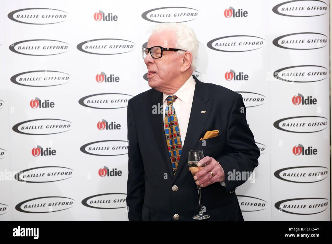 Barry Cryer am Oldie des Jahres Awards 2015 Stockfoto