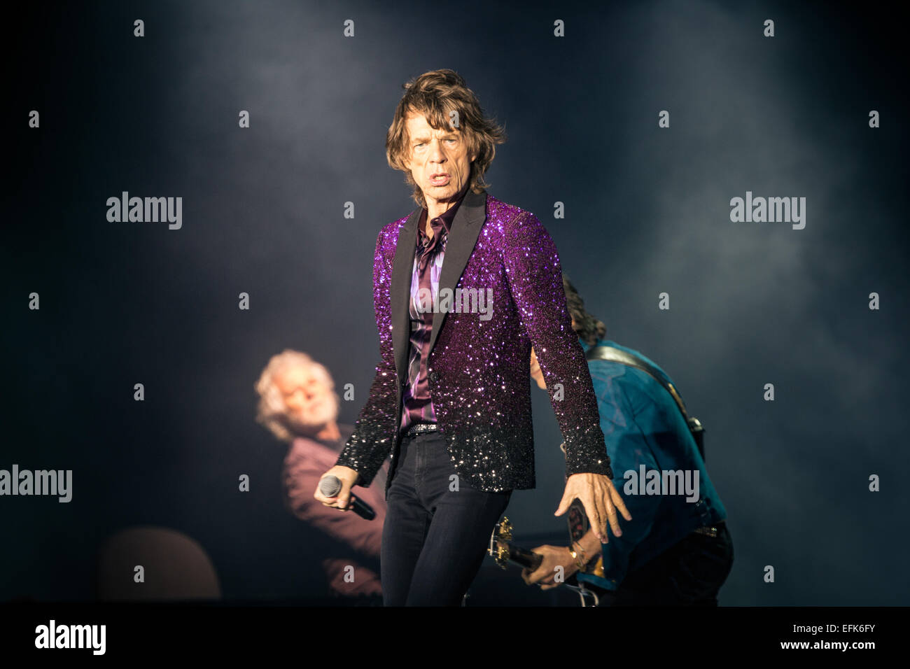 Mick Jagger von den Rolling Stones Stockfoto