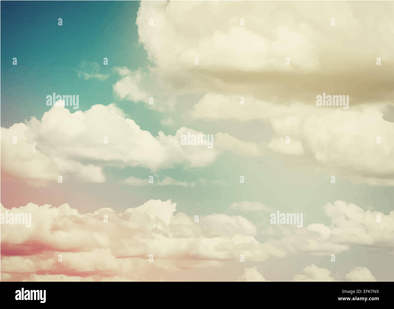 Bunte abstrakte Wolke und Himmel. Stockfoto