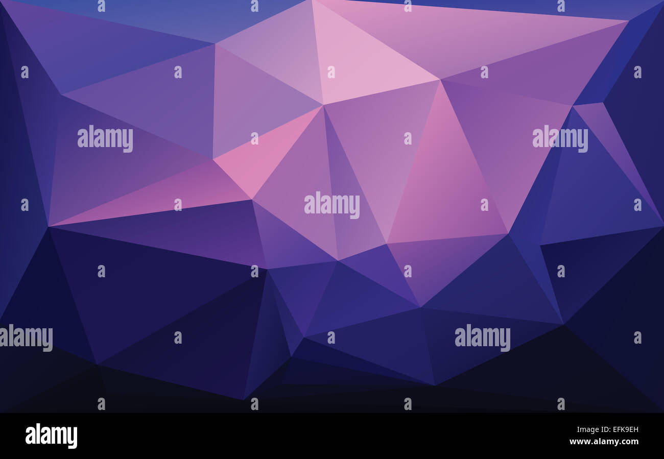 Abstrakte geometrische Polygon Muster mit parametrischen Dreiecksform Stockfoto