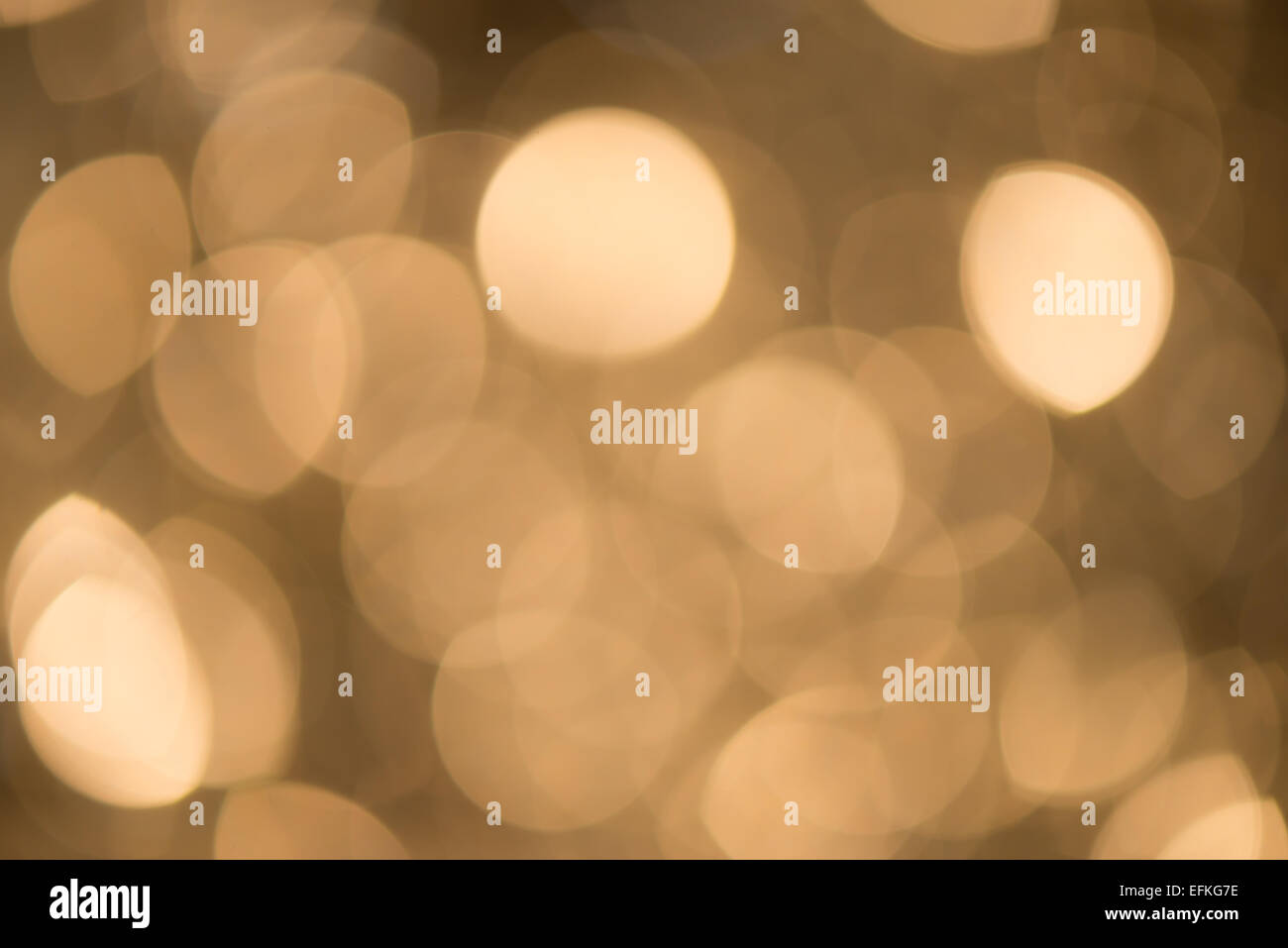 Abstrakt und unscharfen Brown Christmas lights Stockfoto