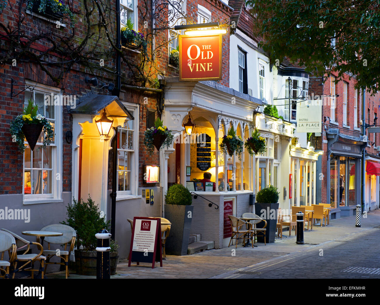 Alte Rebe-Pub in Winchester, Hampshire, England UK Stockfoto