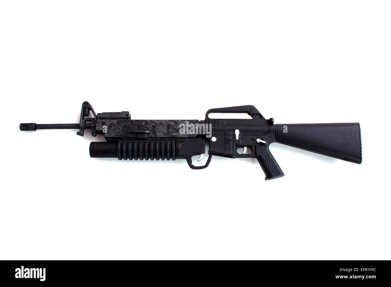 Automatische Pistole isoliert auf weiß Stockfoto