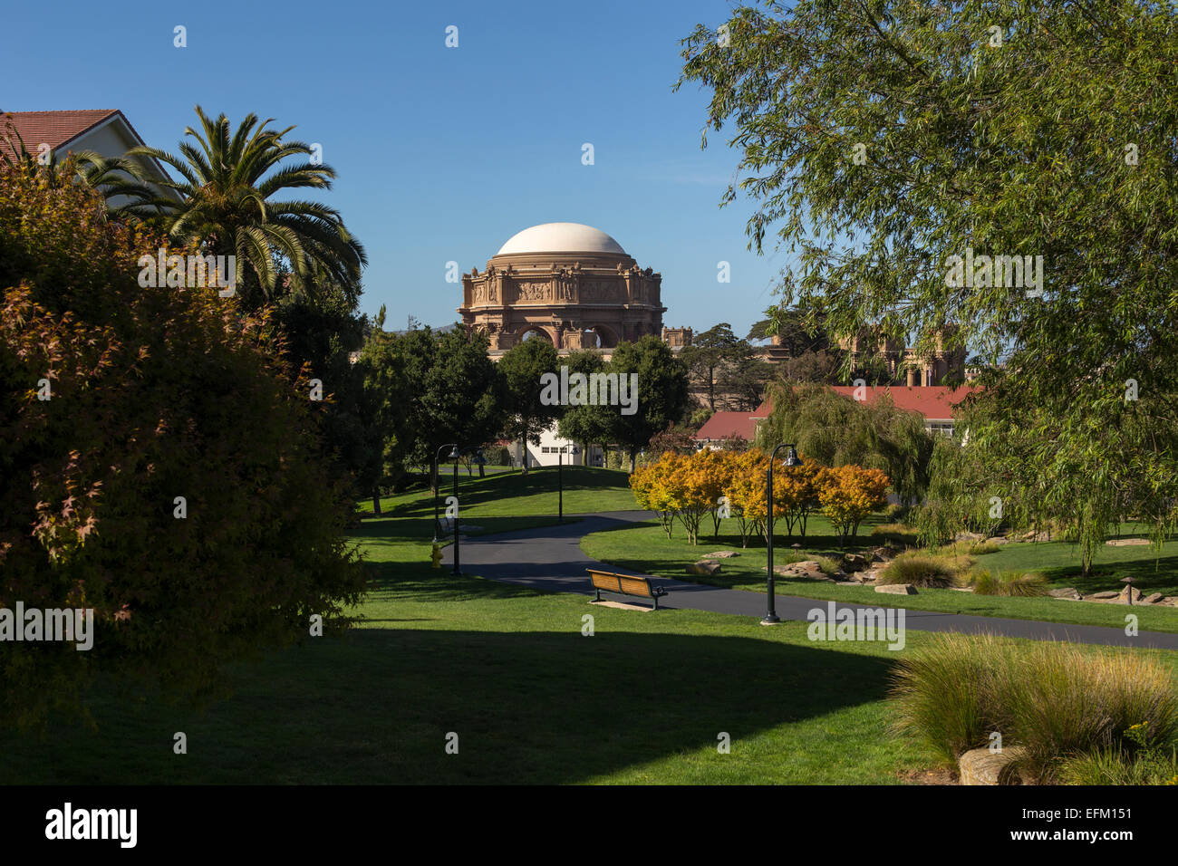 Palast der schönen Künste, Bernard Maybeck, Letterman Digital Arts Center, das Presidio, Presidio, San Francisco, Kalifornien Stockfoto