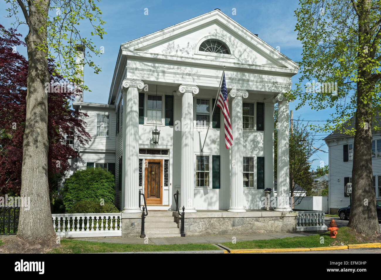 Stonington, Connecticut historisches Haus Stockfoto