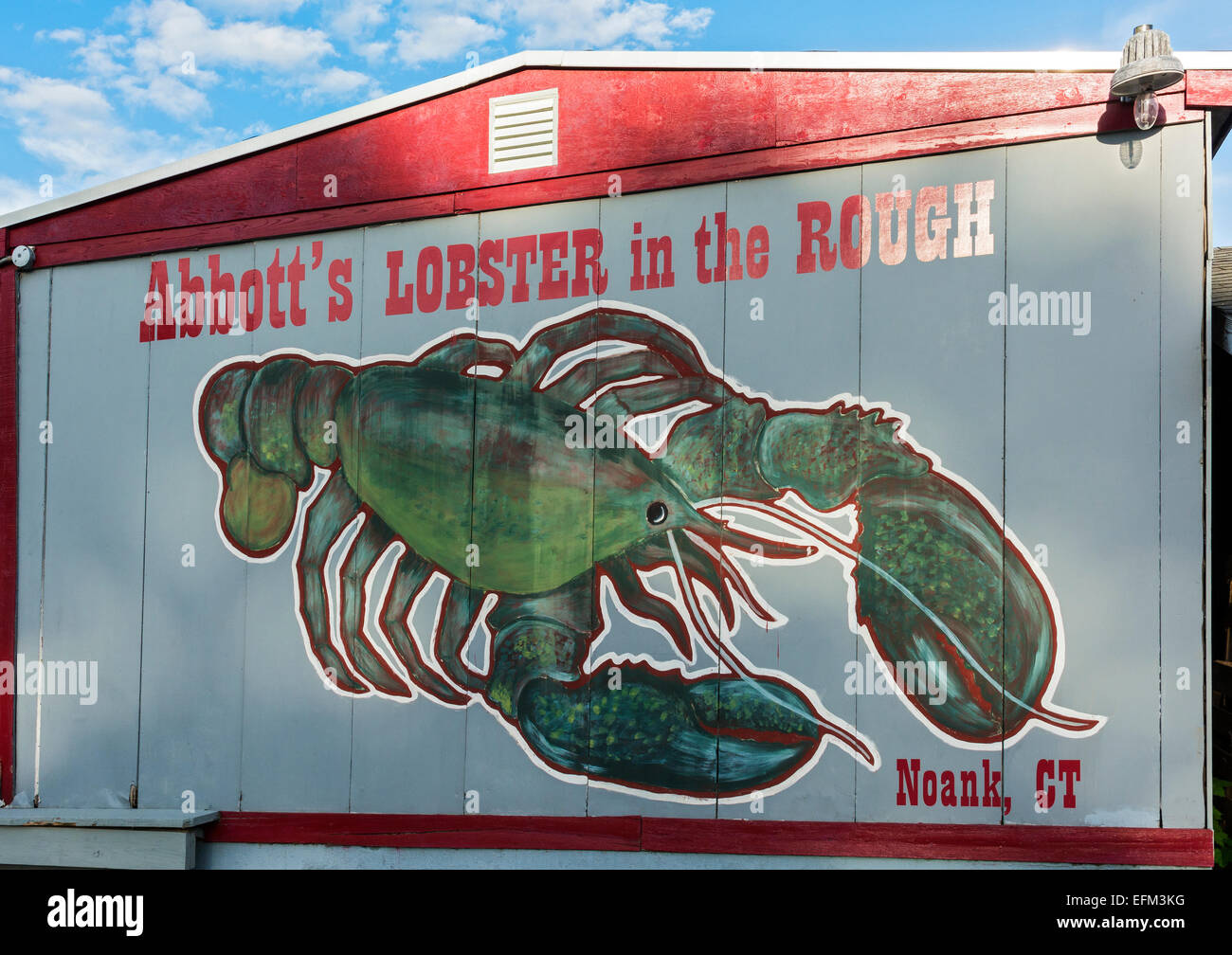 Connecticut, Noank, Abbott Lobster Restaurant Stockfoto