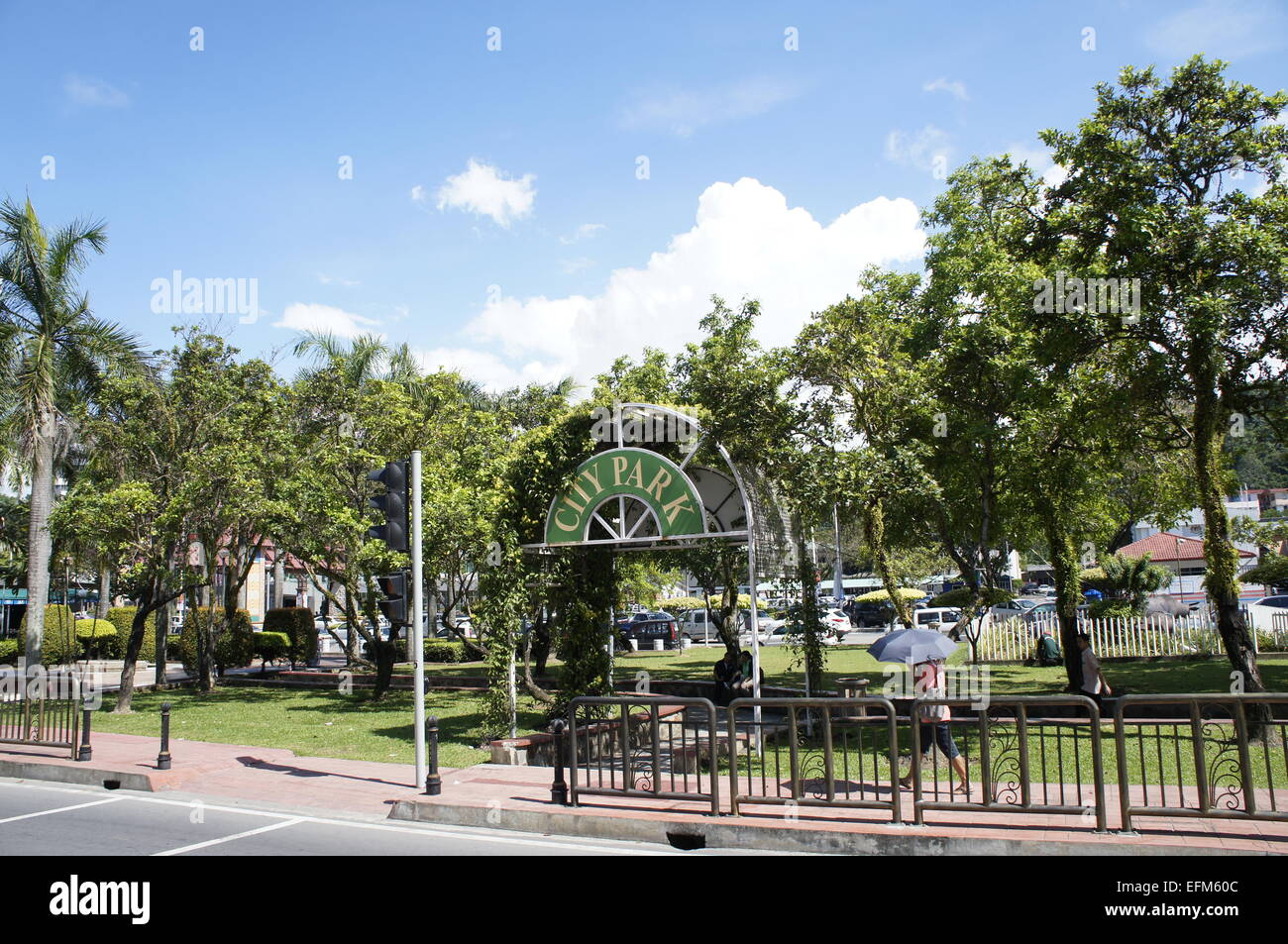 Stadtpark, Kota Kinabalu, Sabah Stockfoto