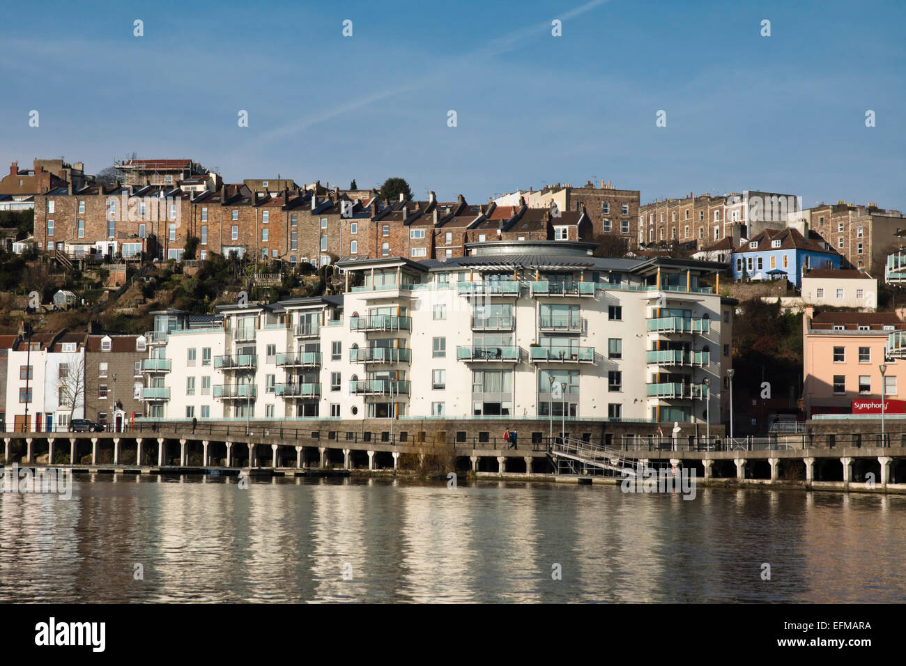 Hotwells Bristol, Harbourside Leben Hafen von Bristol England UK Stockfoto