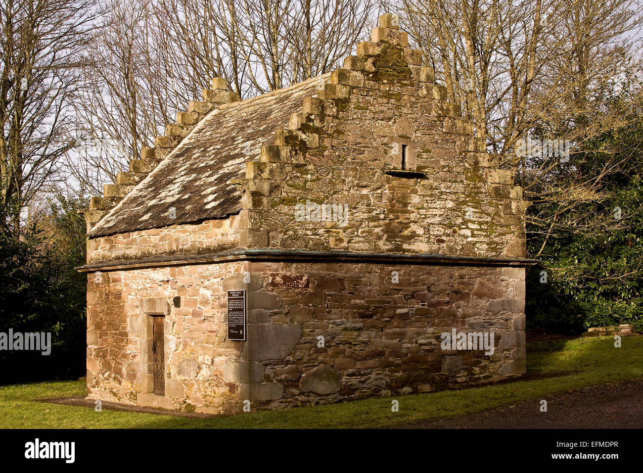 "Tealing Dovecot" ist ein 16. Jahrhundert schottische "Taubenschlag" von Sir David Maxwell erbaut 1595 in Tealing Village, UK Stockfoto