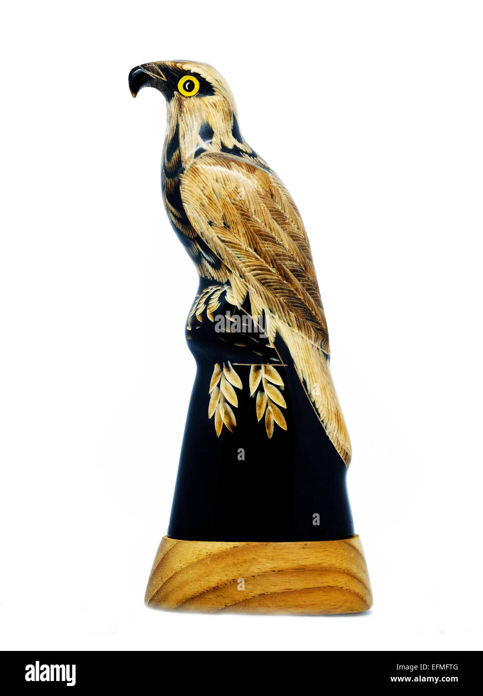 Adler Figur handgefertigt American Horn native Weißkopfseeadler symbol Stockfoto