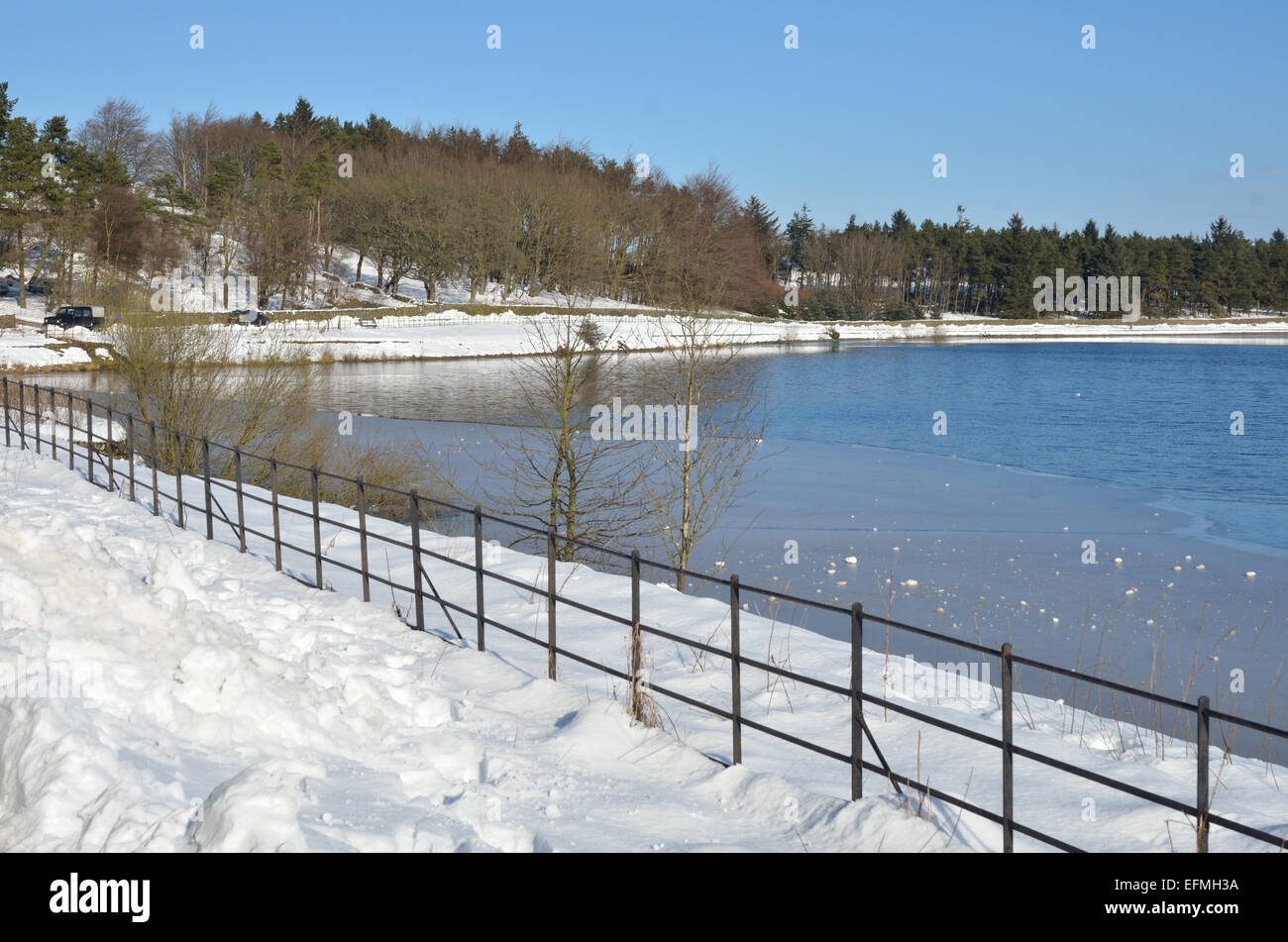 Redmires Stausee, Redmires, Sheffield, South Yorkshire, England, Vereinigtes Königreich. Europa Stockfoto