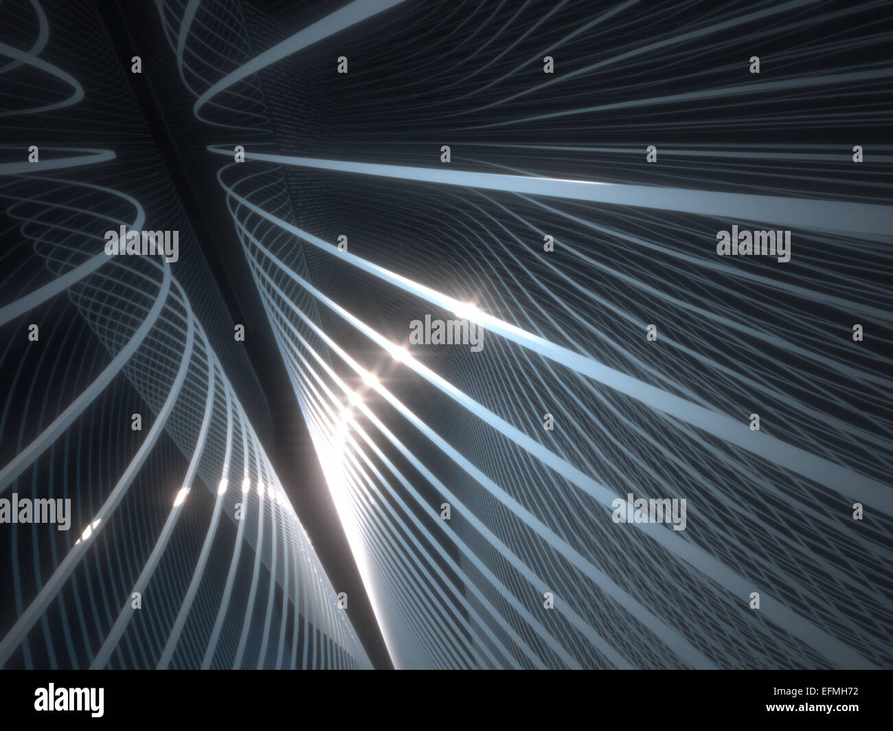 Zusammenfassung Hintergrund in ein Konzept der optischen Faser. Stockfoto Zusammenfassung Hintergrund in ein Konzept der optischen Faser. Stockfoto