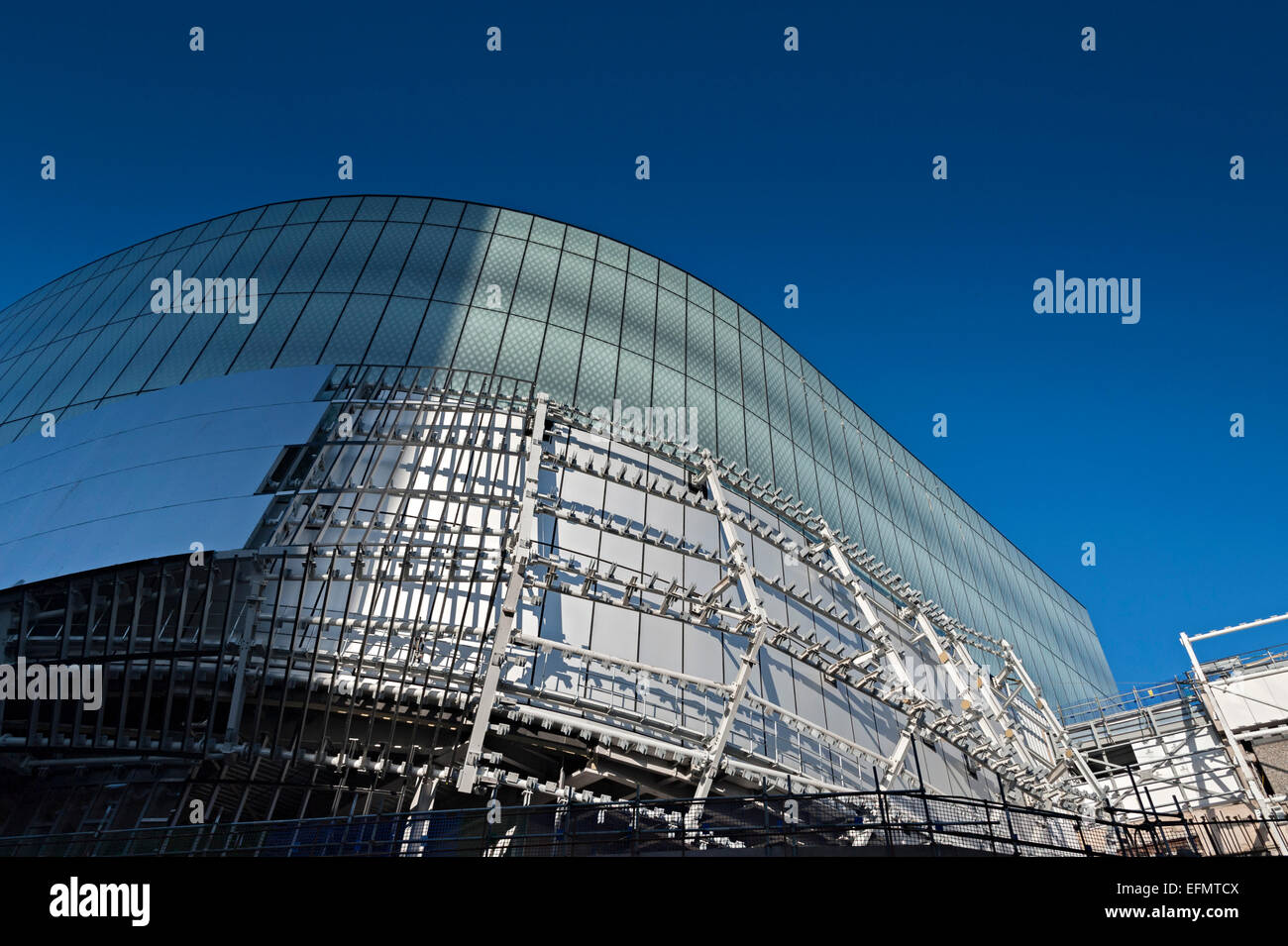 Birmingham Christmas shopping John Lewis Zeichen als Teil der Entwicklung neuer Straße 8. Dezember 2014 speichern Stockfoto