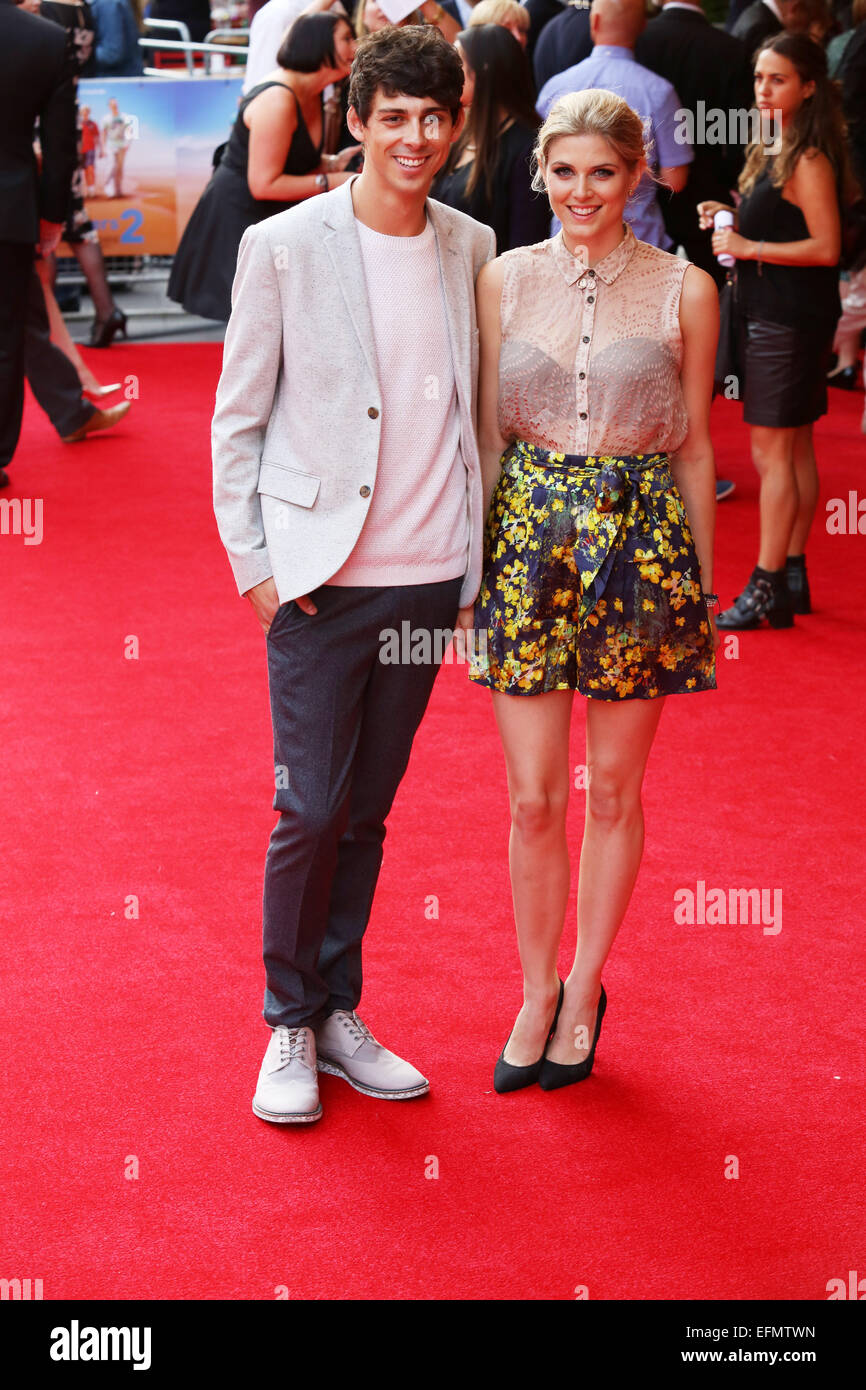 "The Inbetweeners 2" - Weltpremiere im Vue Kino West End - Ankünfte mit statt: Matt Richardson, Ashley James Where: London, Vereinigtes Königreich bei: 5. August 2014 Stockfoto