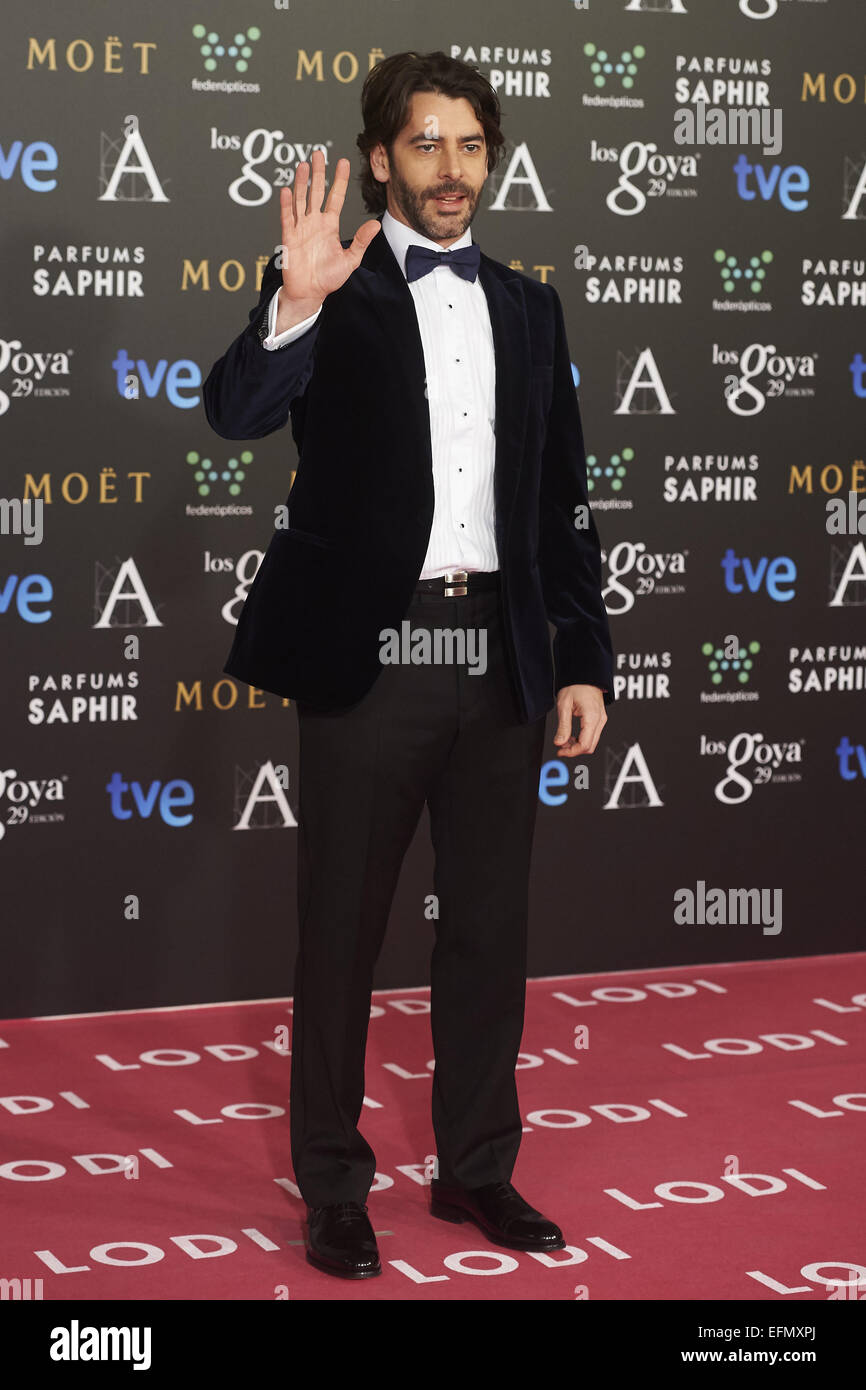 7. Februar 2015 - Madrid, Spanien - Eduardo Noriega besuchten Goya Cinema Awards 2015 am Centro de Congresos Príncipe Felipe am 7. Februar 2015 in Madrid, Spanien (Credit-Bild: © Jack Abuin/ZUMA Draht) Stockfoto