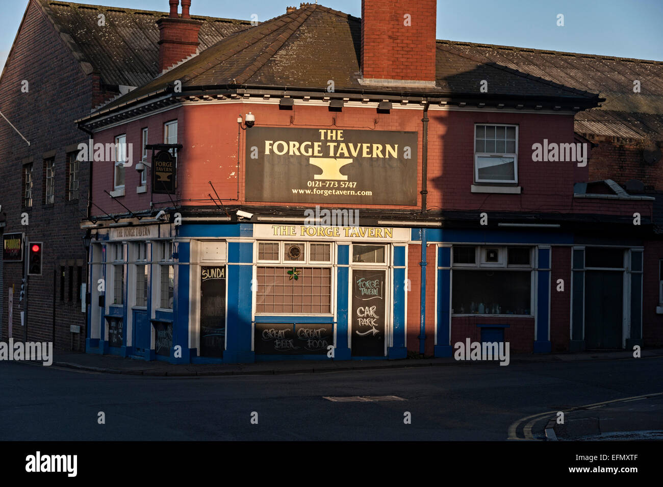 Birmingham Stadtzentrum und digbeth Stockfoto