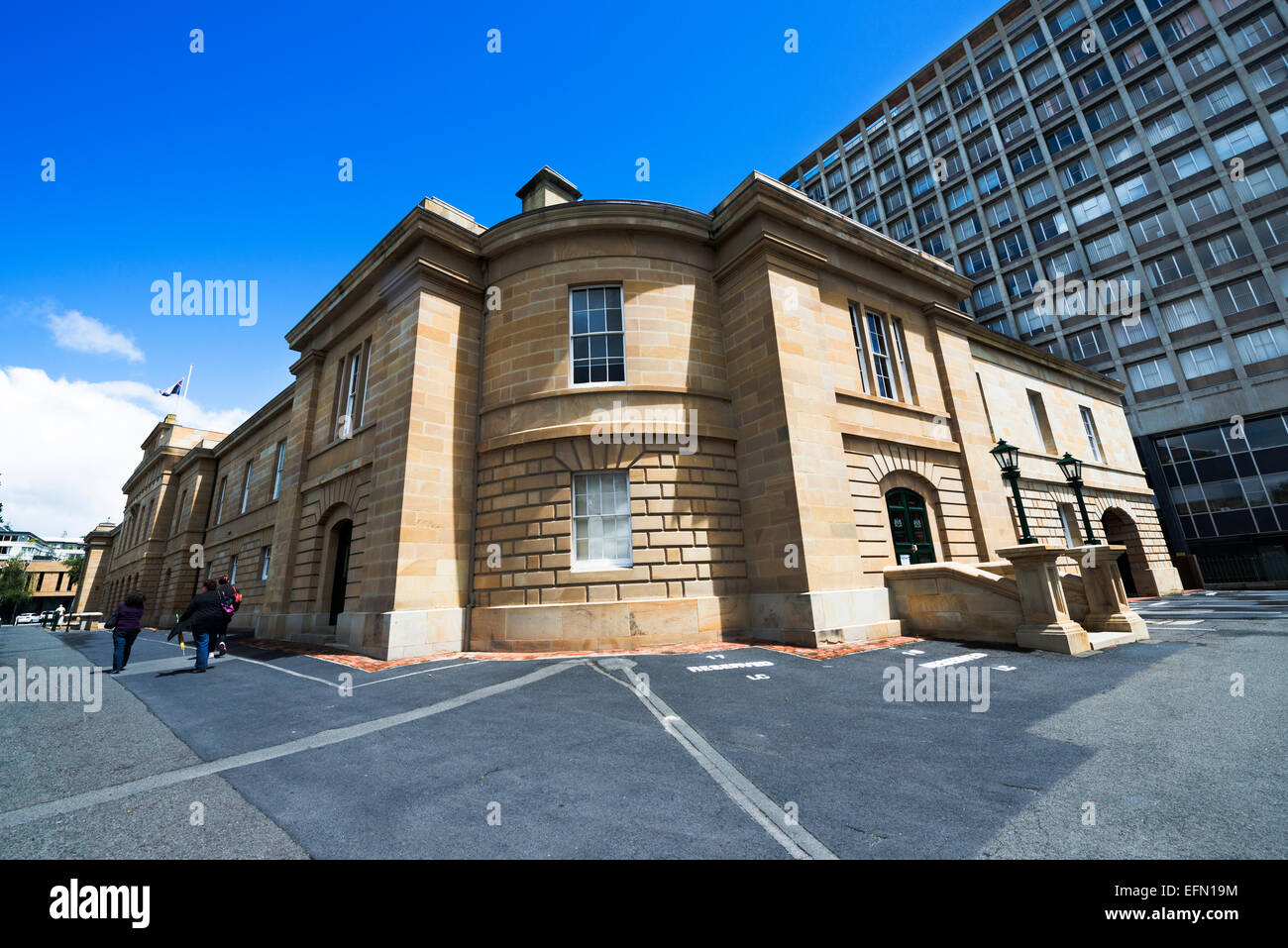 Das tasmanische Parlamentsgebäude in Hobart. Stockfoto