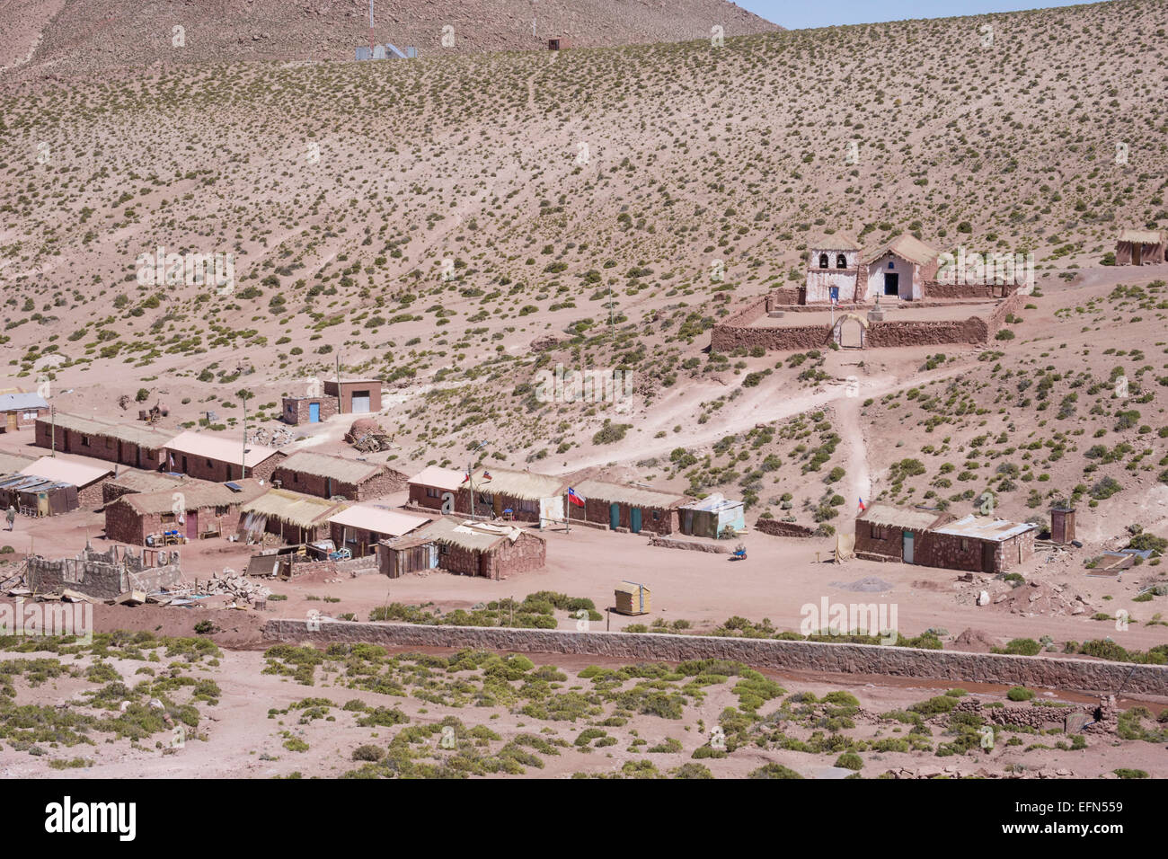 MACHUCA, kleine Highland Village, Atacama-Wüste, San Pedro Region, Chile, Südamerika Stockfoto