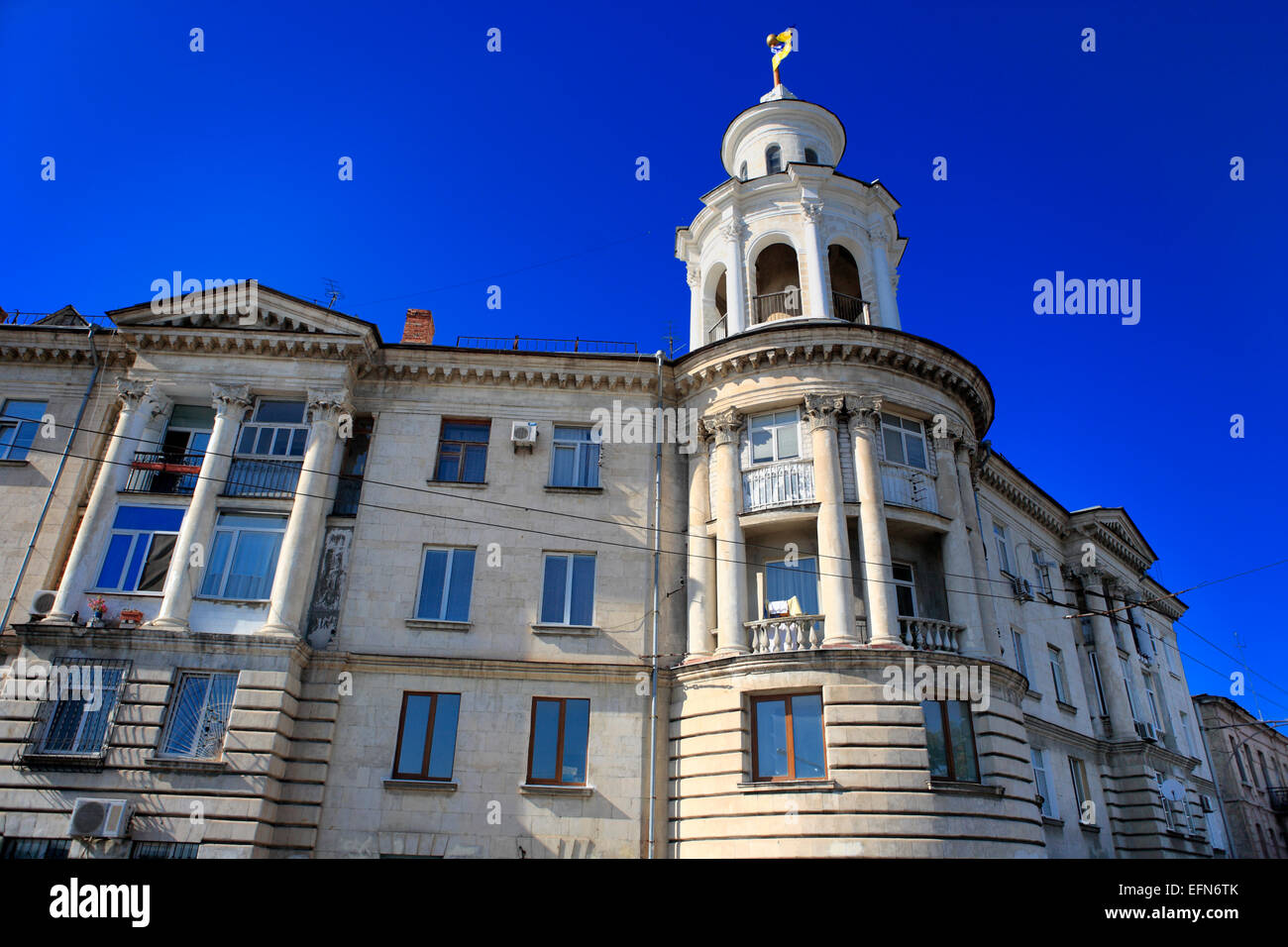1950er Jahre Gebäude, Sewastopol, Krim, Ukraine Stockfoto