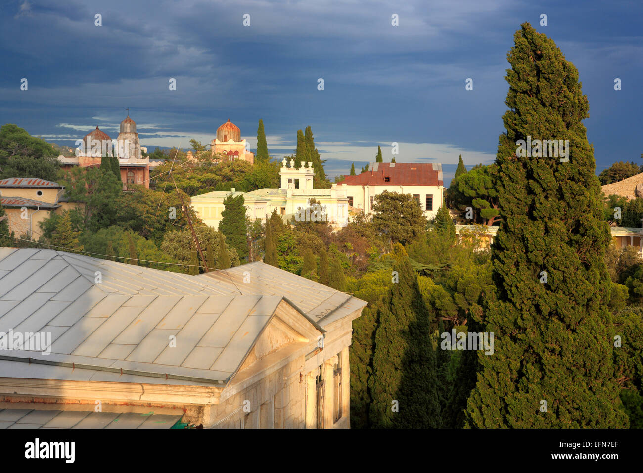 Stadtbild, Simeis, Krim, Ukraine Stockfoto