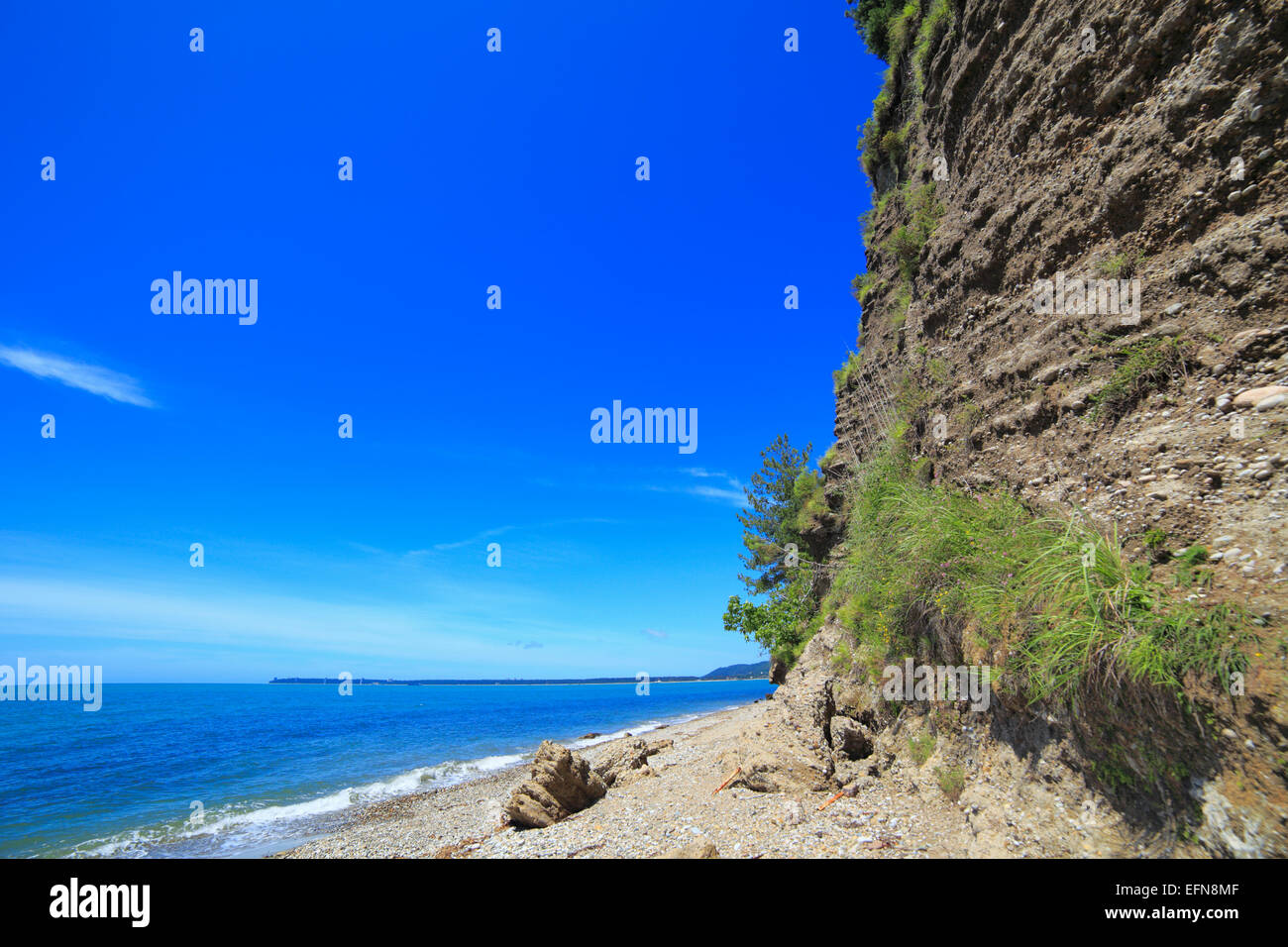 Schwarzmeer-Küste, Pizunda, Abchasien (Georgien) Stockfoto