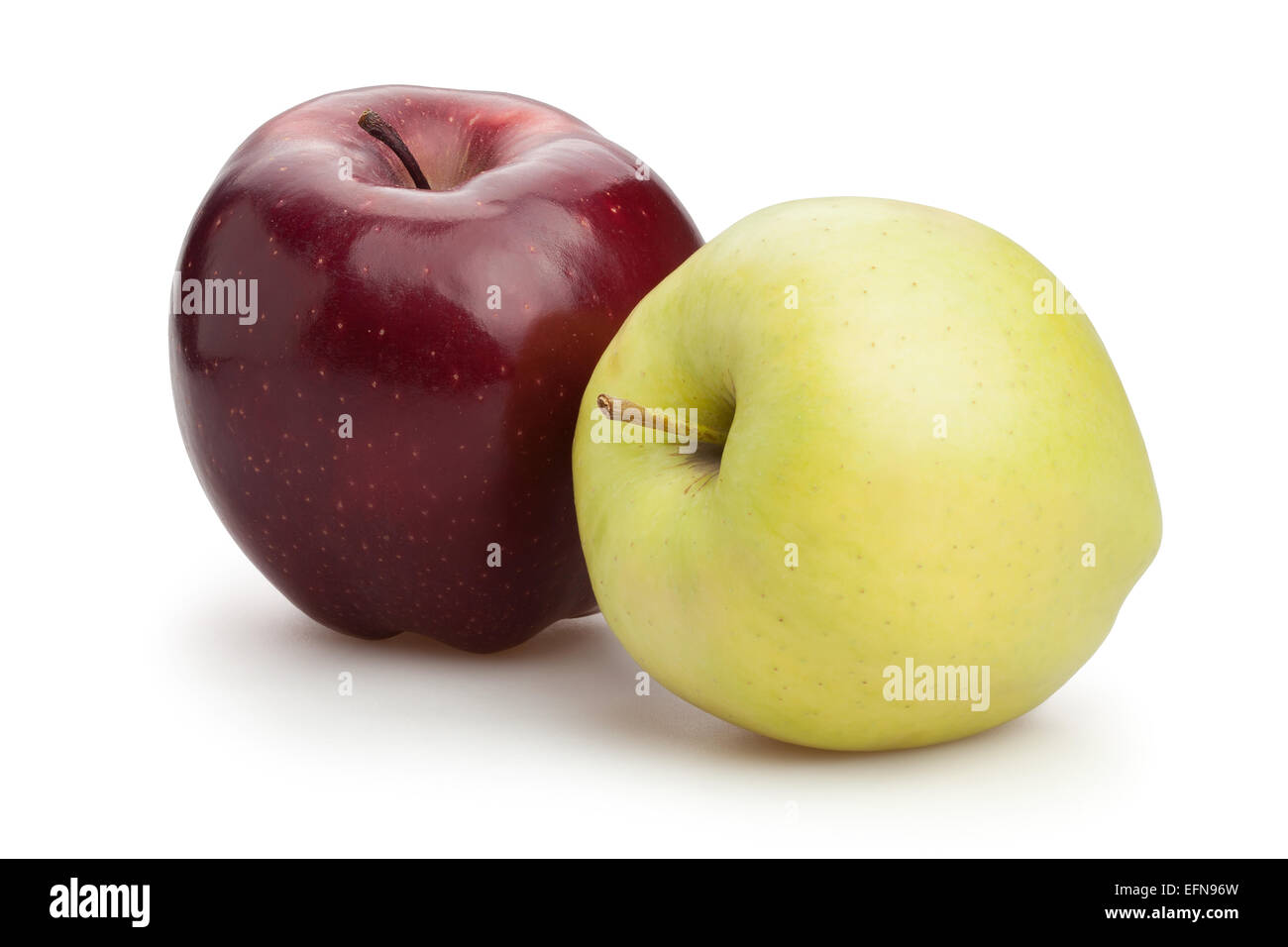 Äpfel, isoliert Stockfoto