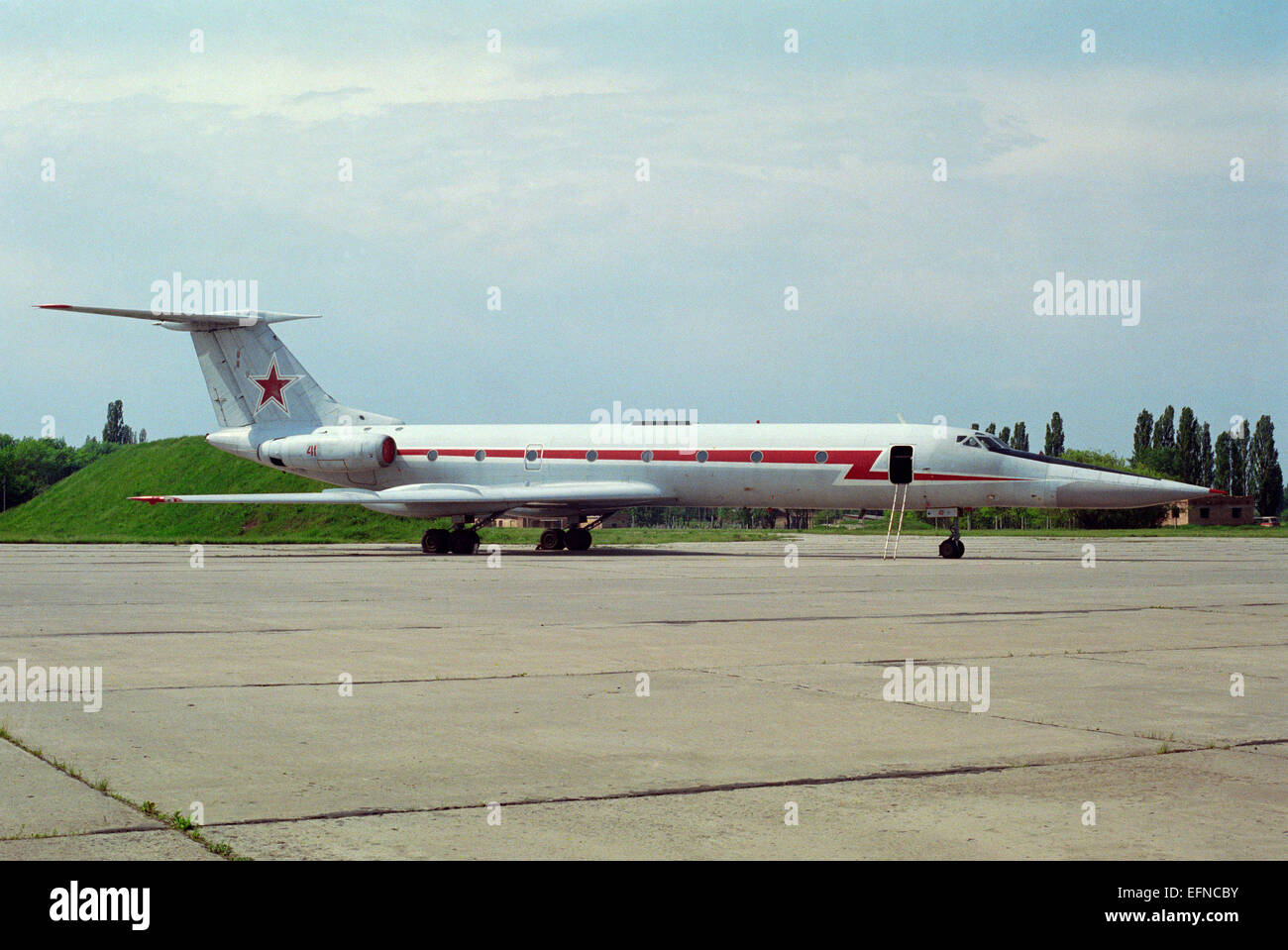 Flugzeug Tu-134 Stockfoto