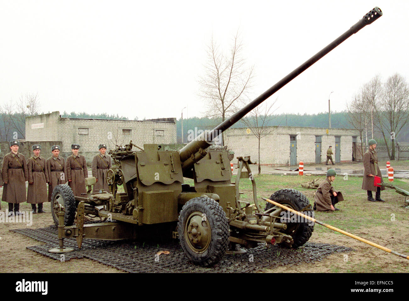 Sowjetische 57 mm Flak gun S60 Stockfotografie Alamy
