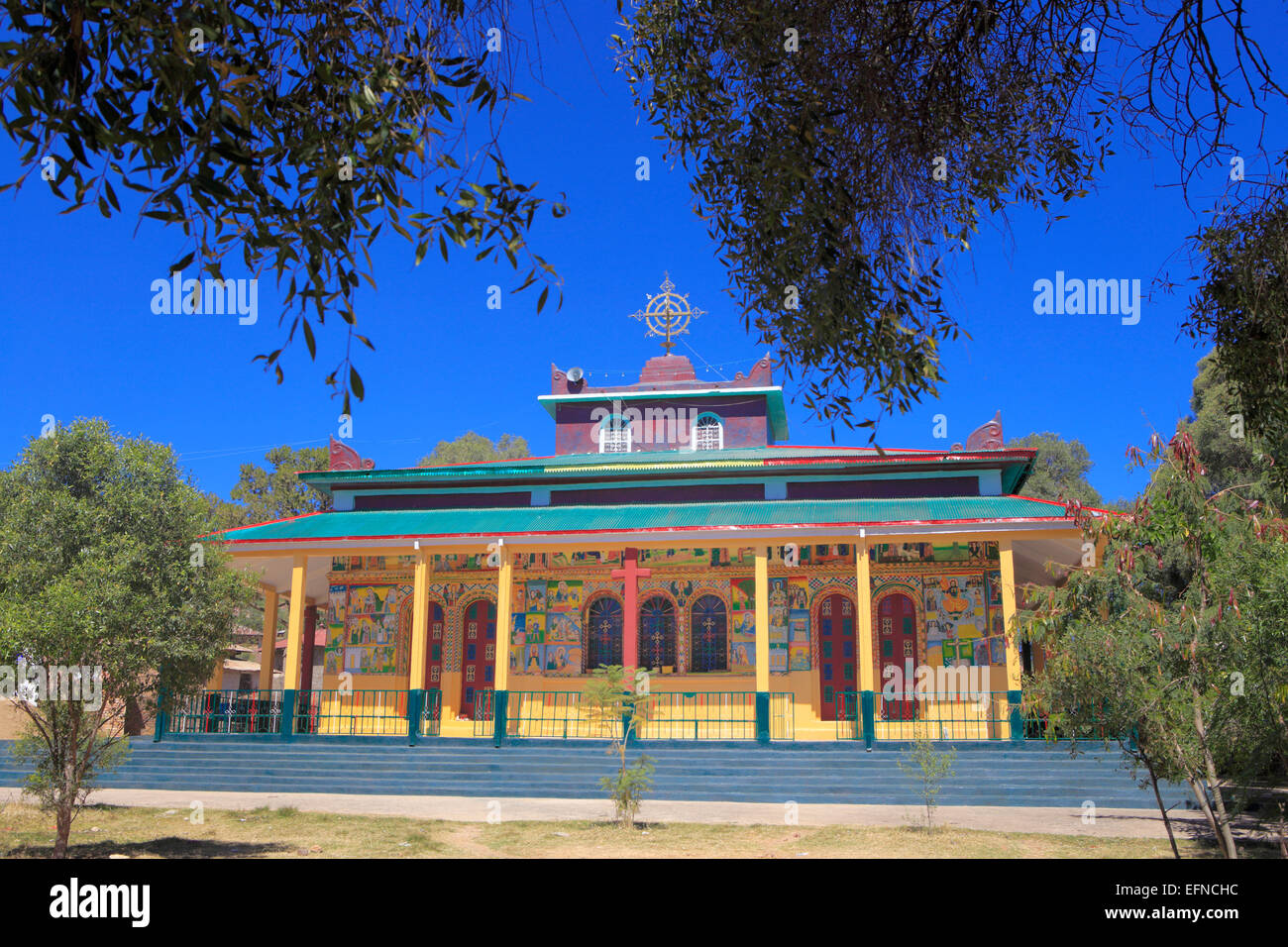 Neue Kirche, Axum, Tigray Region, Äthiopien Stockfoto