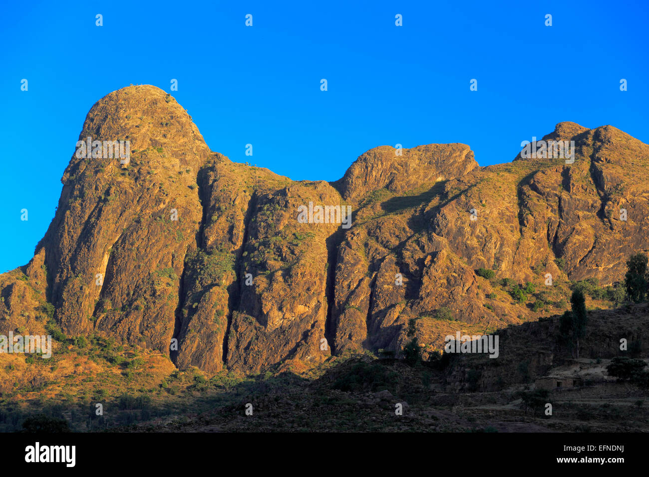 Landschaft in der Nähe von Yeha, Tigray Region, Äthiopien Stockfoto