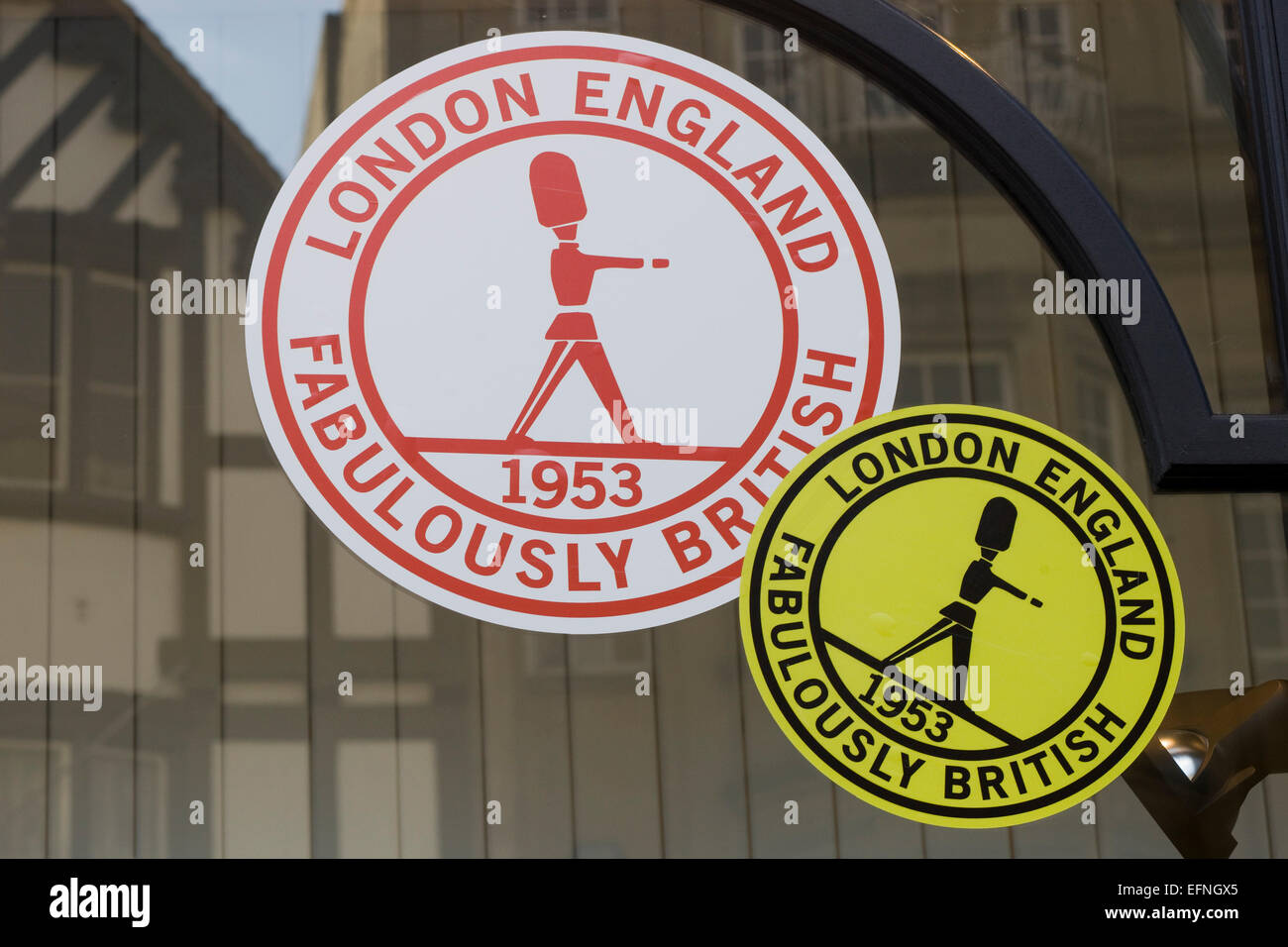 Shop-Fenster "Sagenhaft britischen" London England Stockfoto