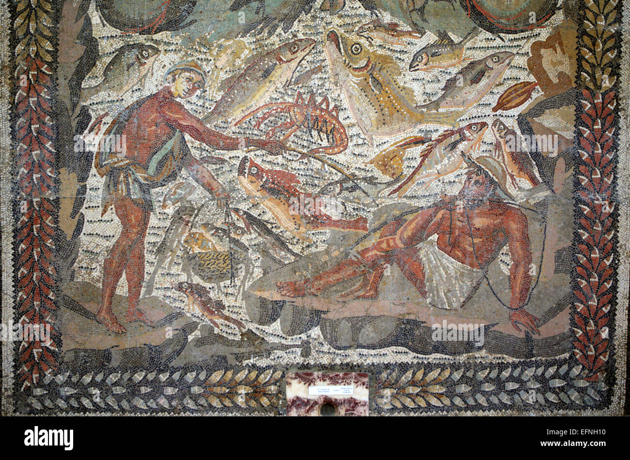 Römisches Mosaik, Constantine, Algerien Stockfoto