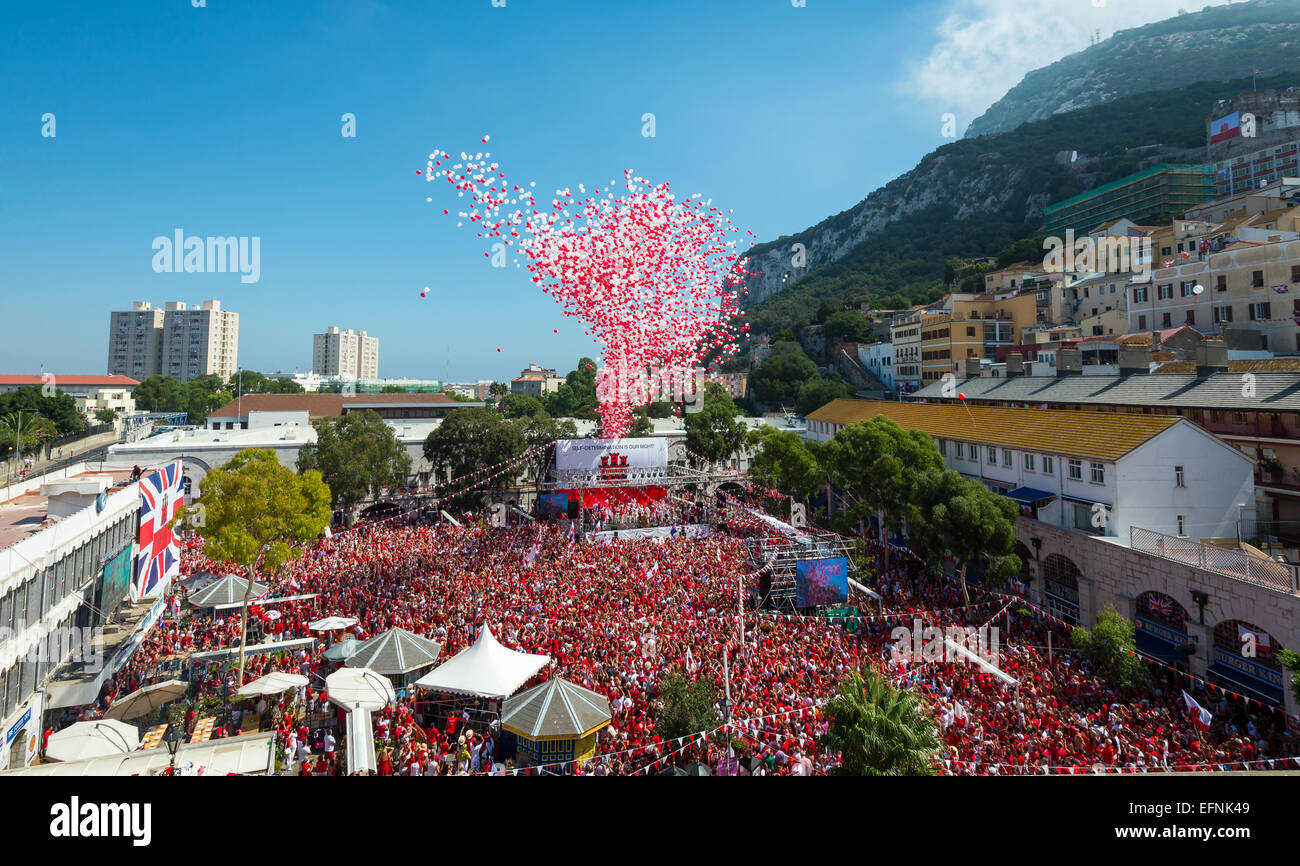 Gibraltar-Nationalfeiertag Stockfoto