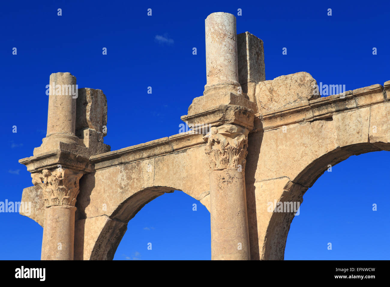 Frühchristliche Basilika (4. Jh.), Tebessa, Algerien Stockfoto