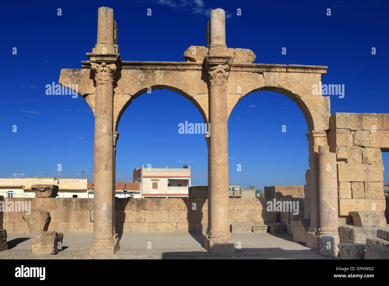 Frühchristliche Basilika (4. Jh.), Tebessa, Algerien Stockfoto