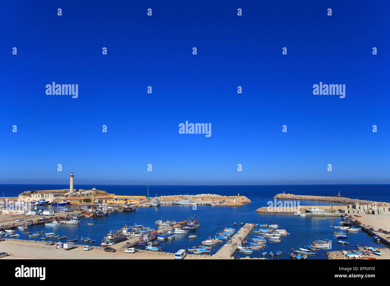 Hafen, Cherchell, Provinz Tipaza, Algerien Stockfoto