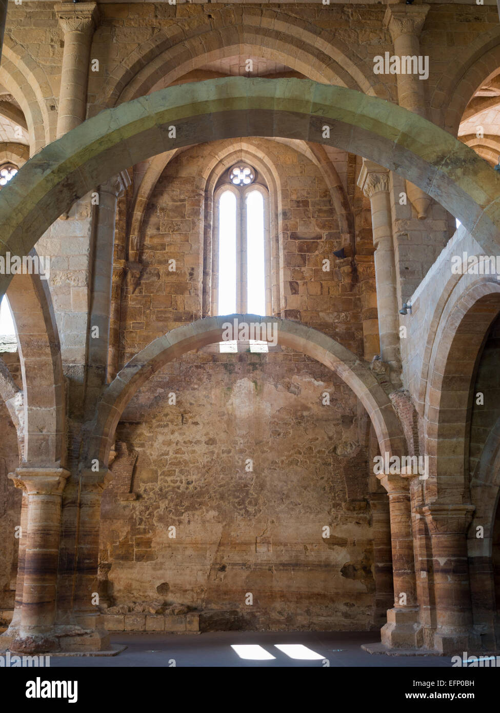Innenraum von St. Clare-the-Older Kloster-Ruinen Stockfoto