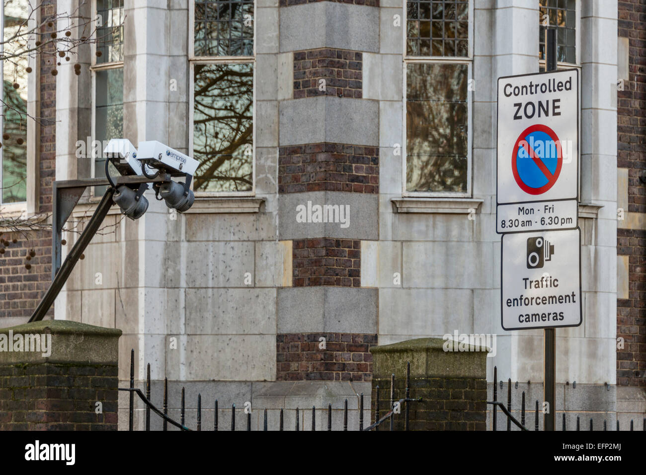 Verkehrskameras Durchsetzung und CCTV in der Borough of Westminster London Stockfoto