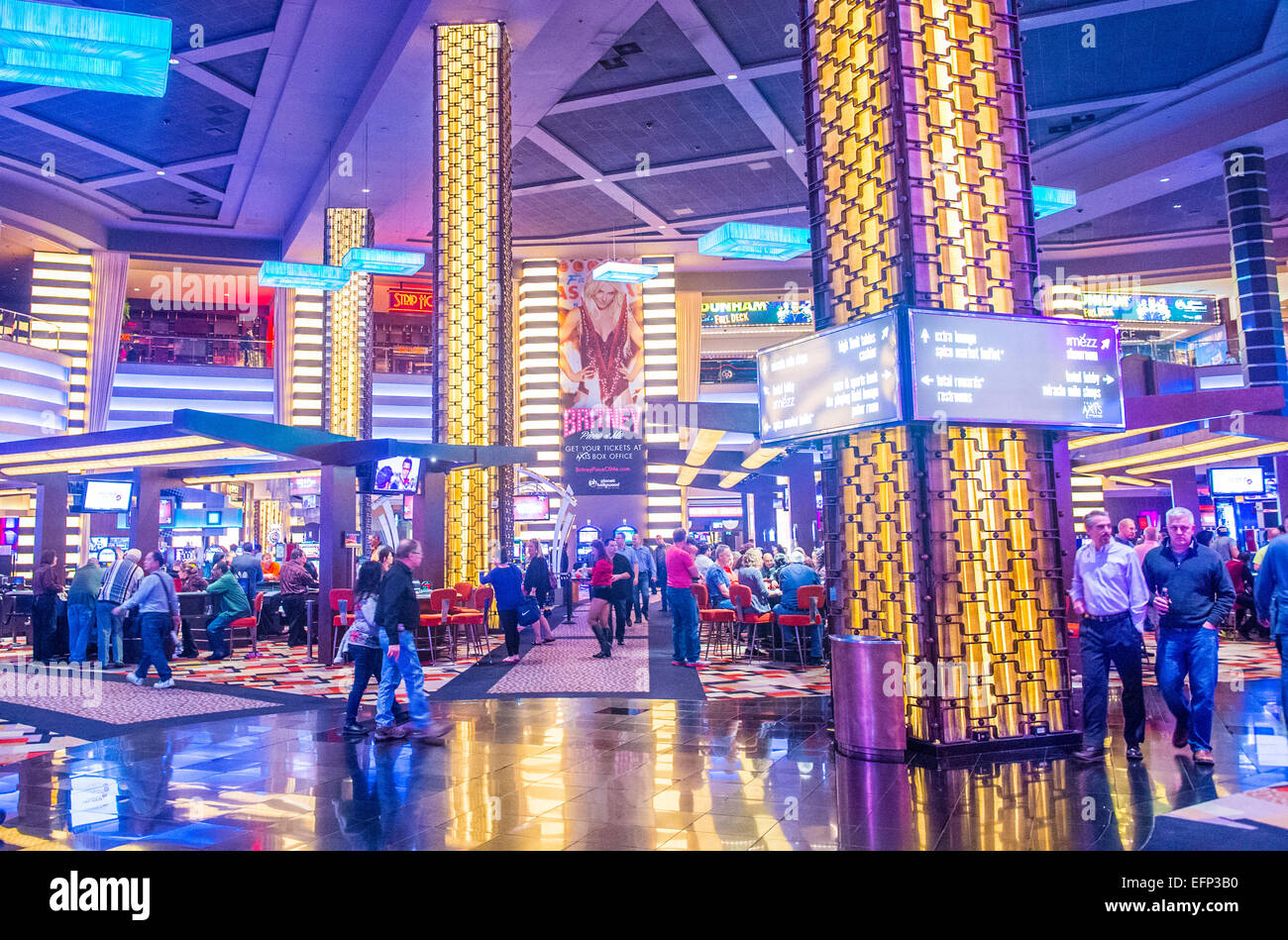 Das Innere Des Planet Hollywood Hotel Casino In Las Vegas