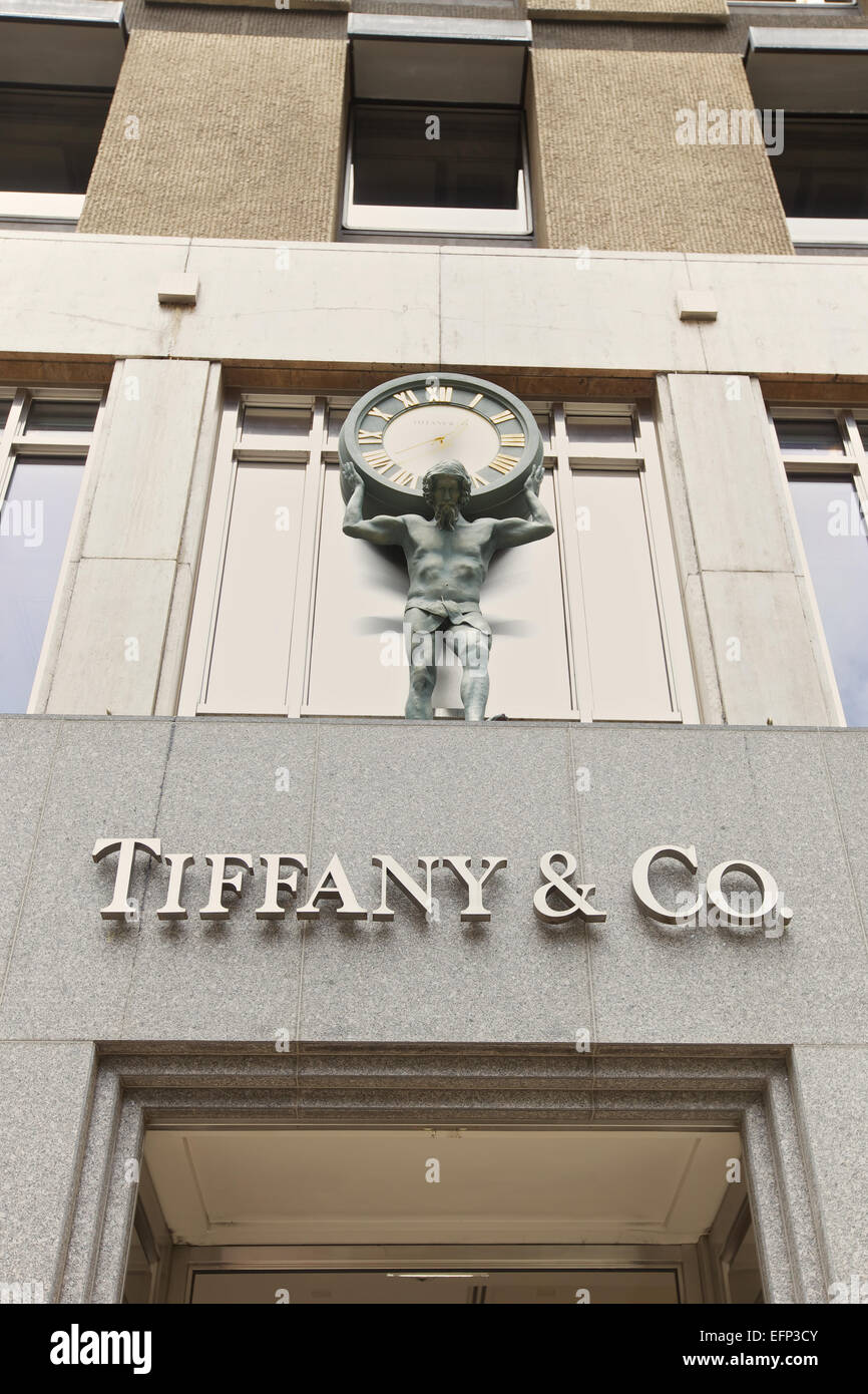 Tiffany & Co, shopping Stockfoto