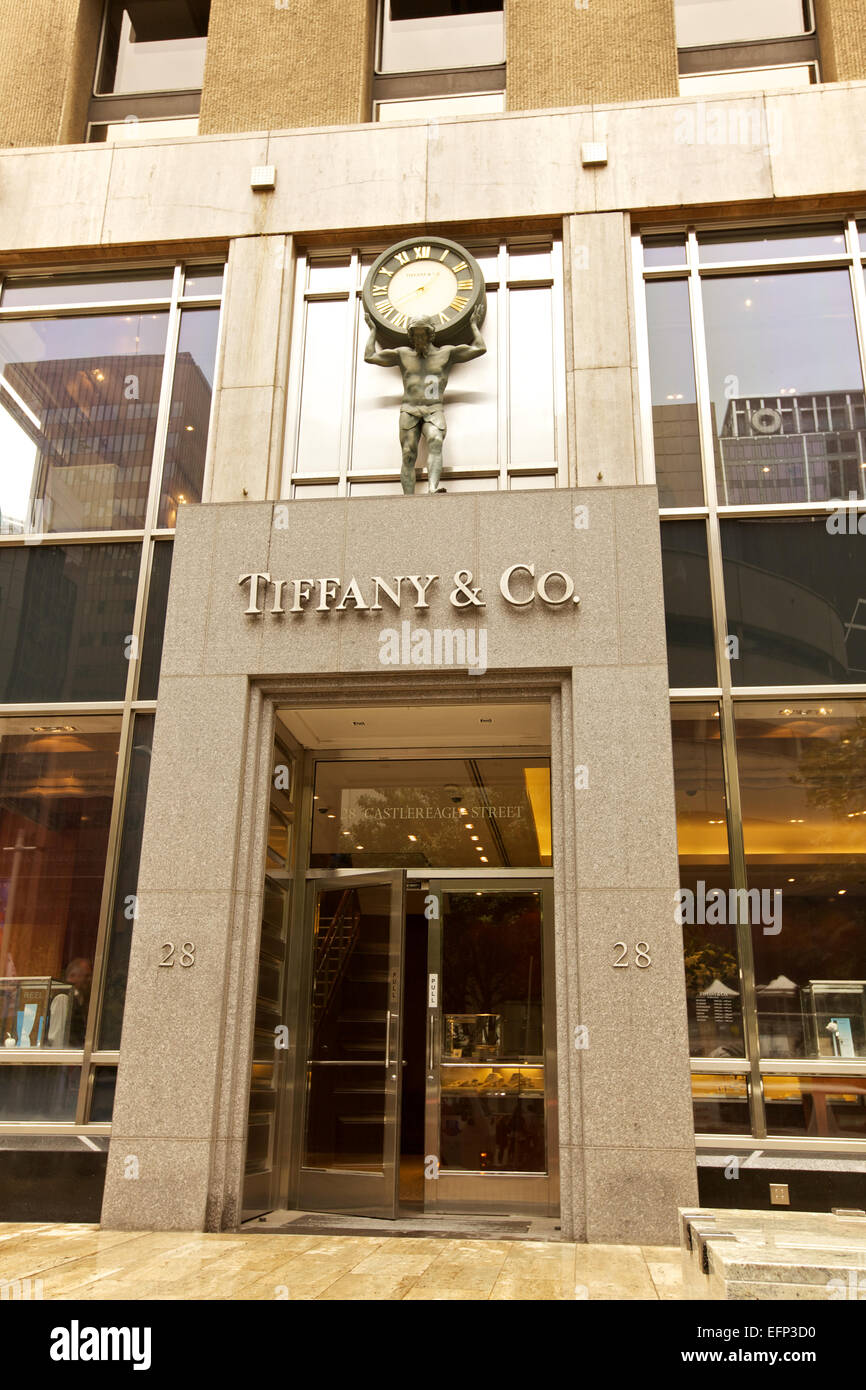 Tiffany & Co Shop Eingang Stockfoto