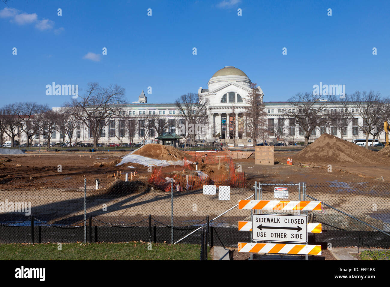 US National Mall Rasen Restaurierung Phase 2 - Washington, DC USA Stockfoto
